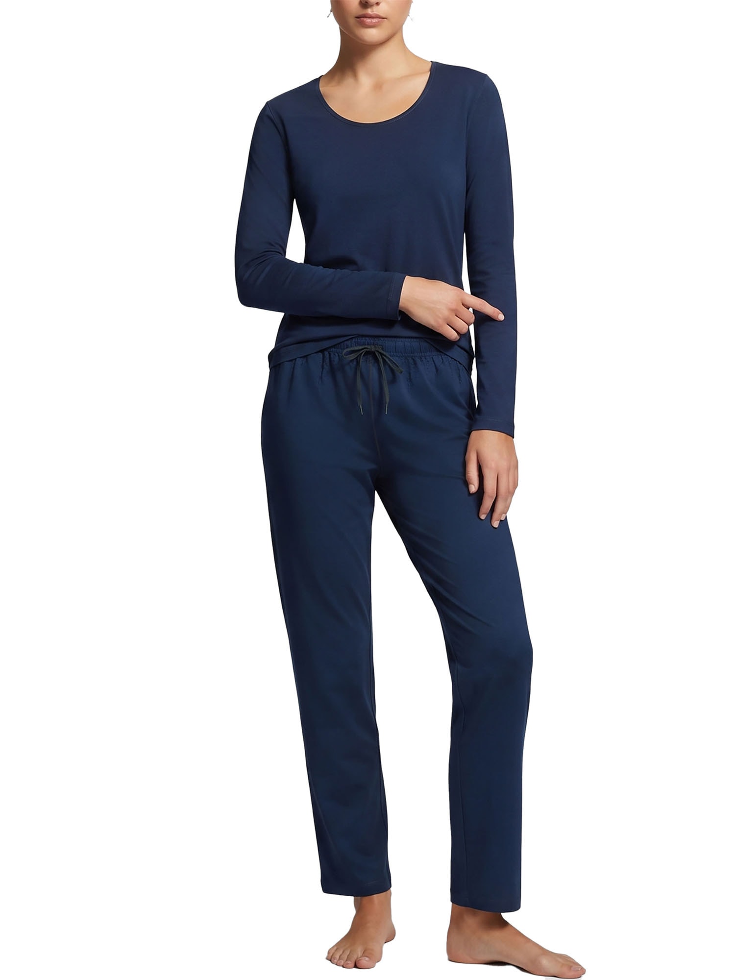 Ammann Schlafanzug »Damen langarm Shirt, lange Hose Night & Relax« 1 Stk.