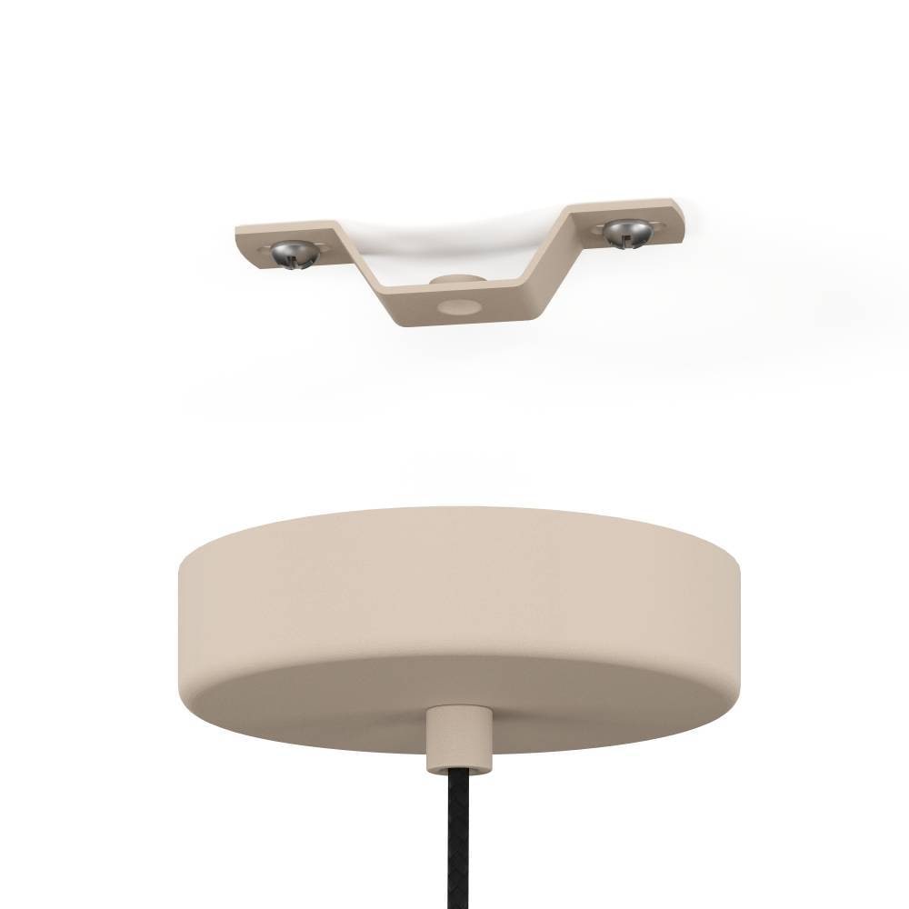 EGLO Hängeleuchte »PODERE«, 1 flammig, Leuchtmittel E27 | ohne Leuchtmittel, Pendelleuchte, Metall in Sandfarben, Lampe mit E27 Fassung, Ø 42,5 cm
