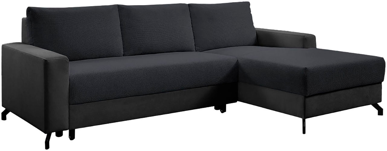 exxpo - sofa fashion Ecksofa »Quattro L-Form, B/T: 247/162 cm«, wahlweise mit Bettfunktion, Bettkasten