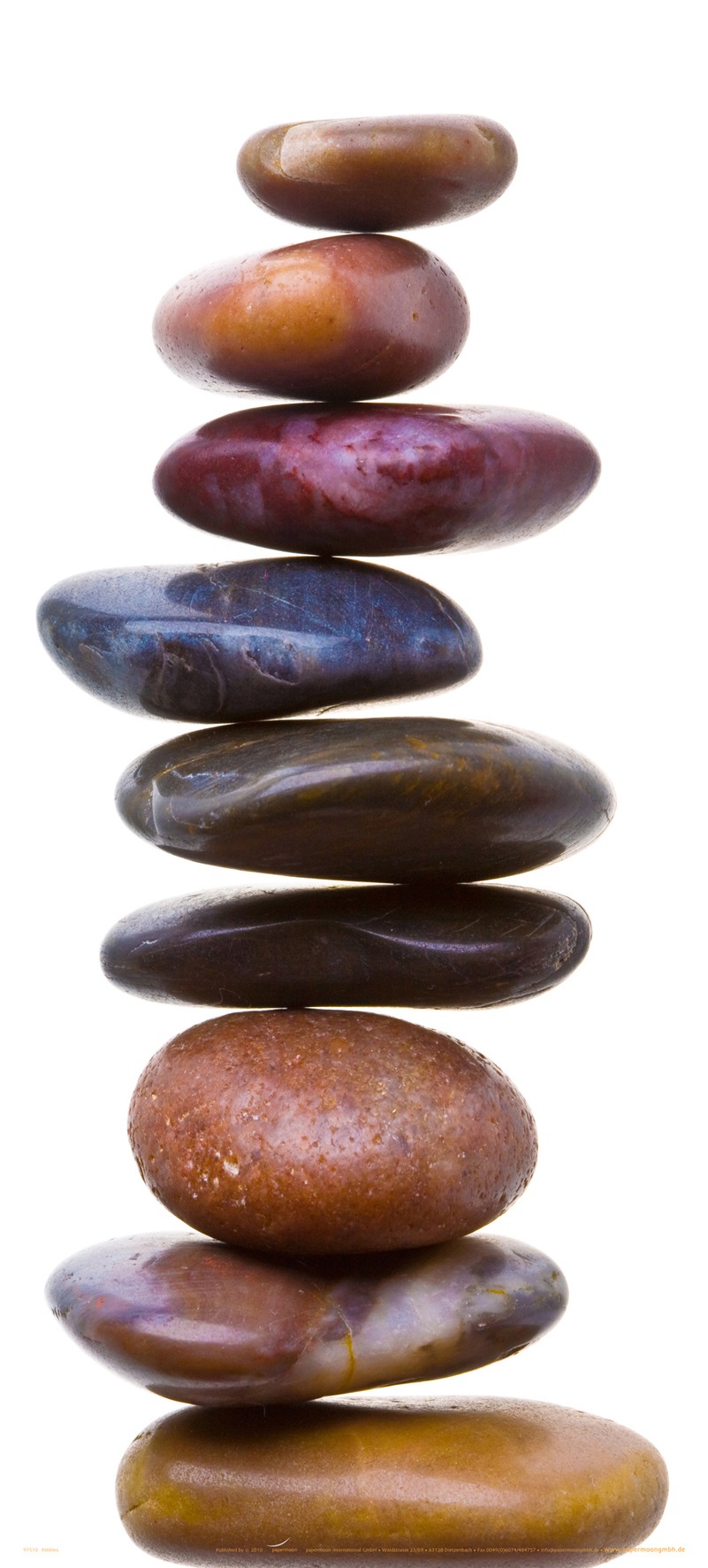 Papermoon Fototapete »Pebbles - Türtapete«, matt