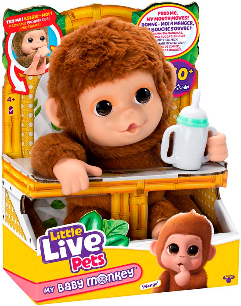 Moose Plüschfigur »Little Live Pets, Mama Surprise - Mein kleiner Affe Mango«