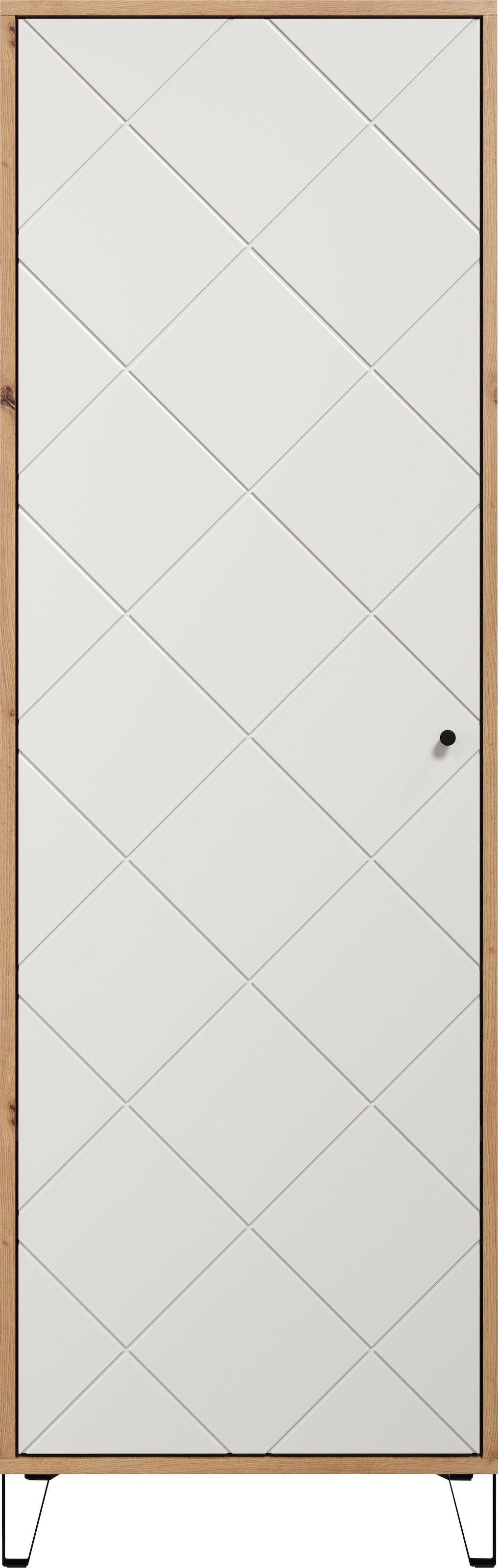 Places of Style Garderobenschrank »Tarragona«, (1 St.), Flurschrank mit ausziehbarer Kleiderstange - (B/T/H) 63/40/194 cm