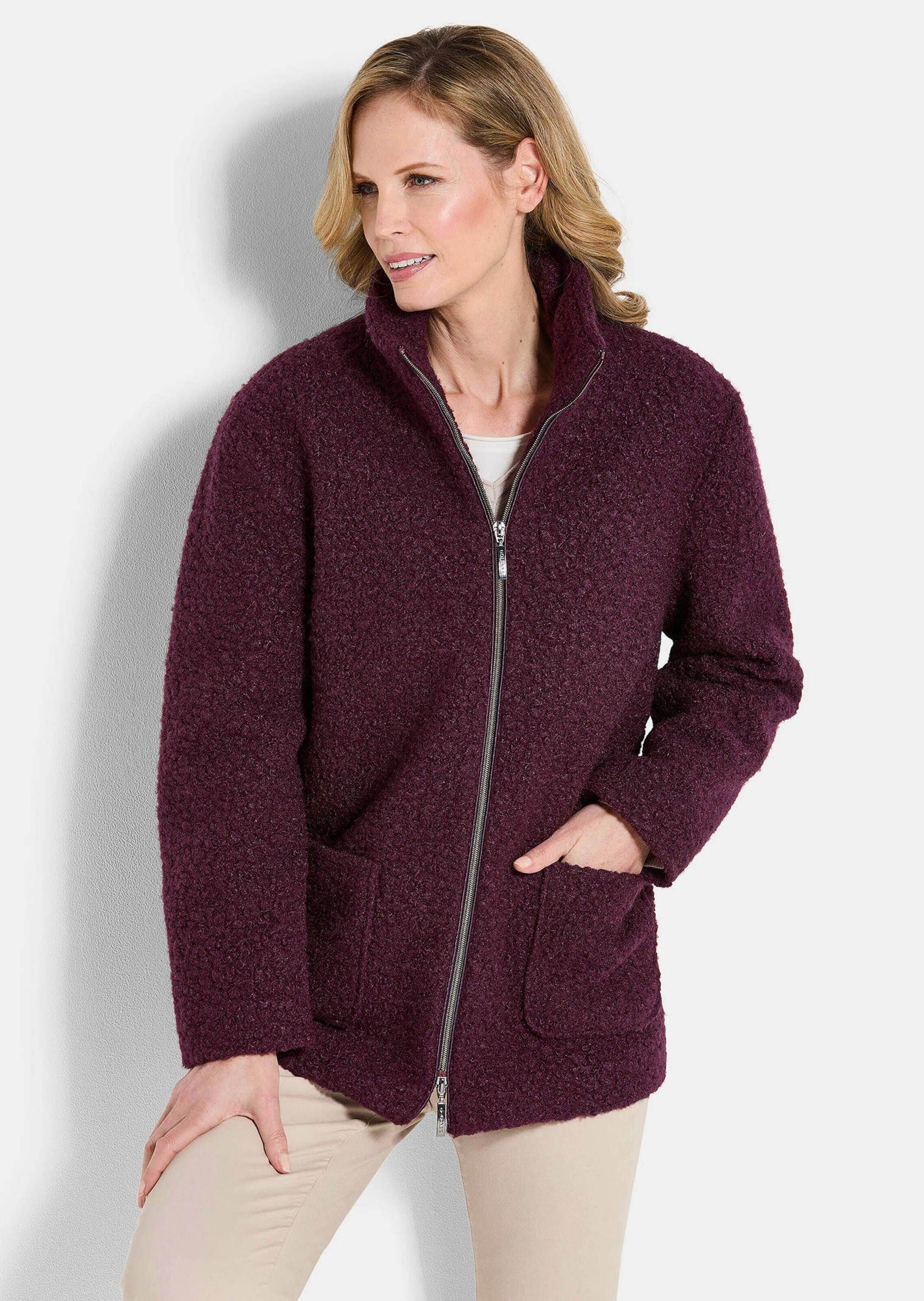 GOLDNER Blouson »Kurzgröße Teddy Jacke mit Stehkragen«