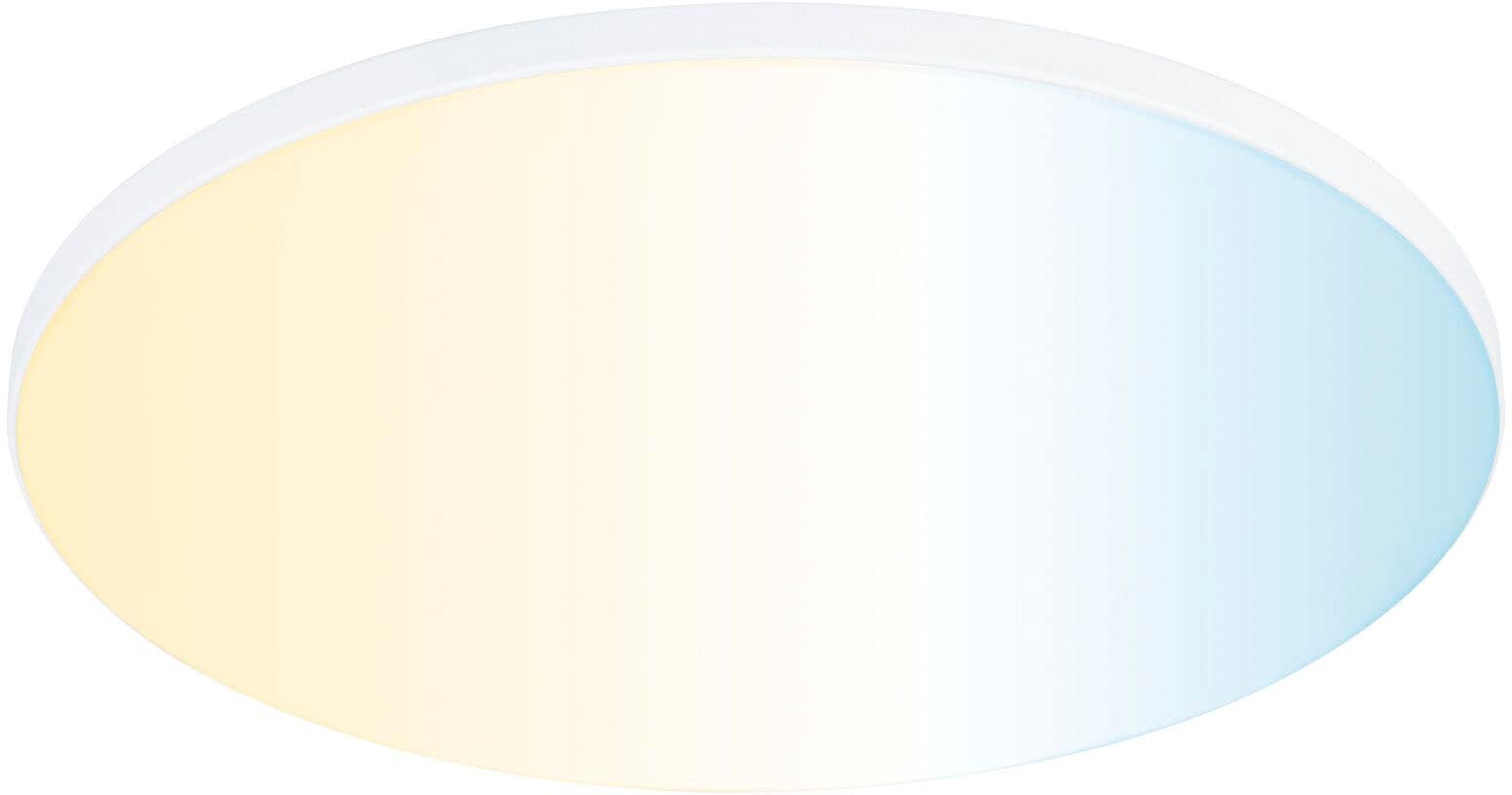 Paulmann LED Einbauleuchte »Veluna VariFit Edge IP44 rund Tunable White, Weiß dimmbar« 1 Stk. Tageslichtweiß LED Einbaupanel ZigBee, App steuerbar