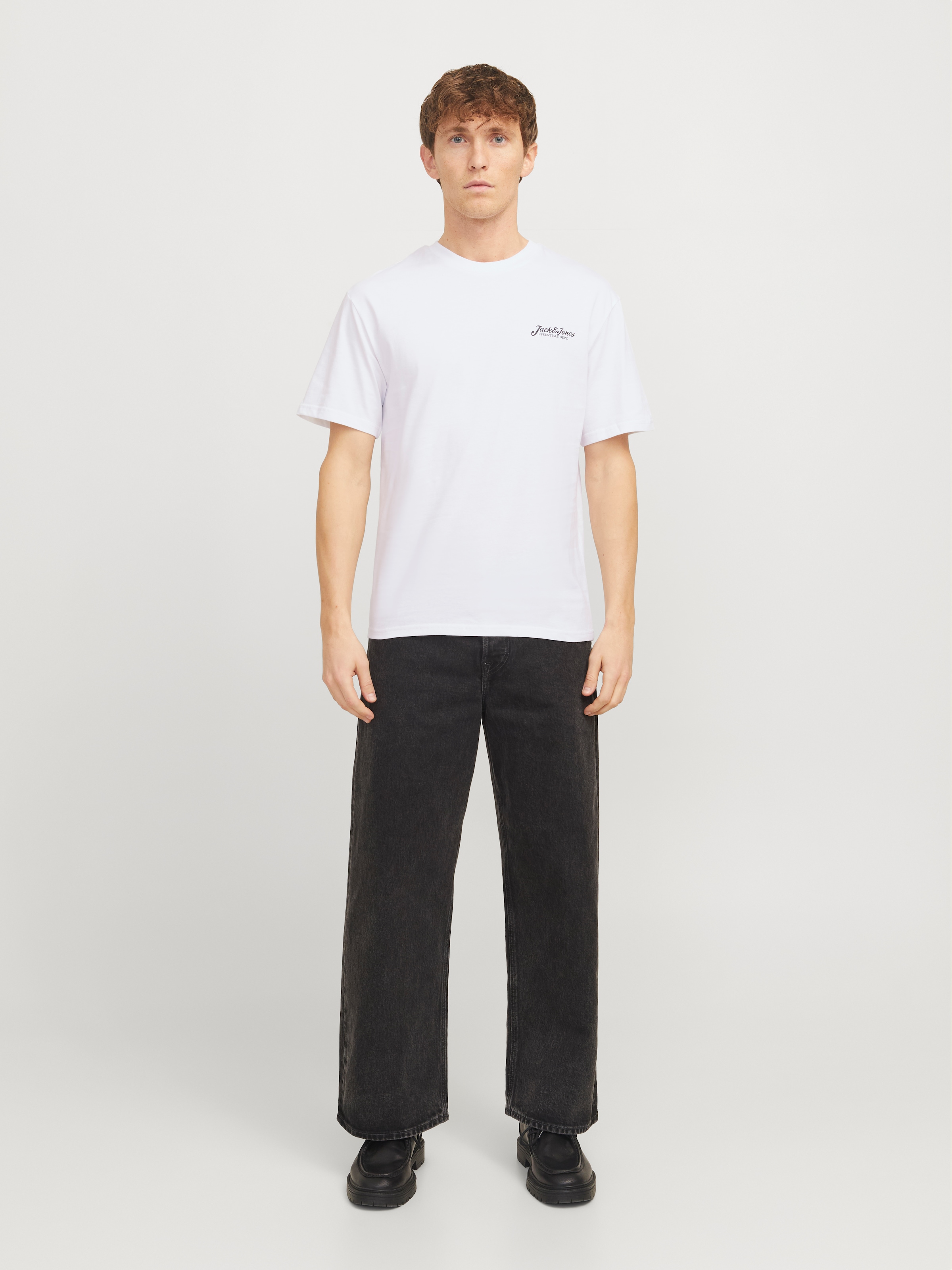 Jack & Jones T-Shirt »JJBEAU TEE SS FRONTPRINT CREW NECK«