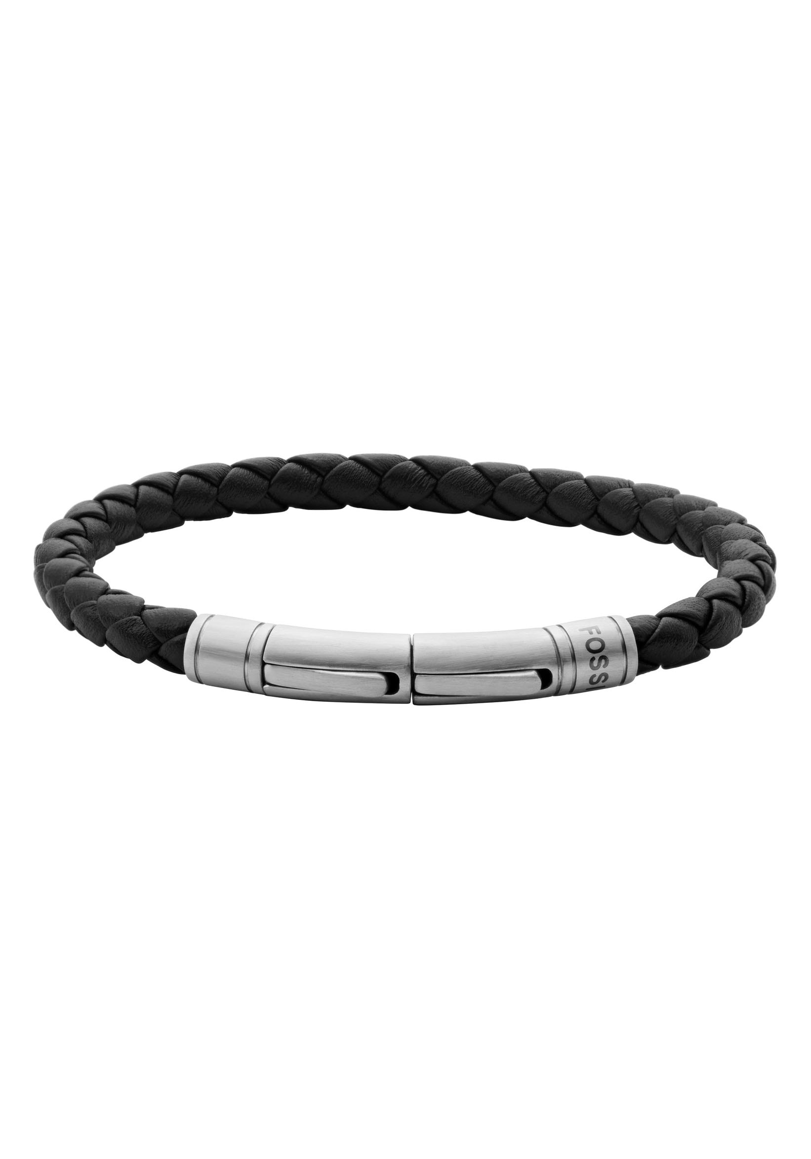 Fossil Armband »Schmuck Geschenk Edelstahl Leder Armschmuck VINTAGE CASUAL«