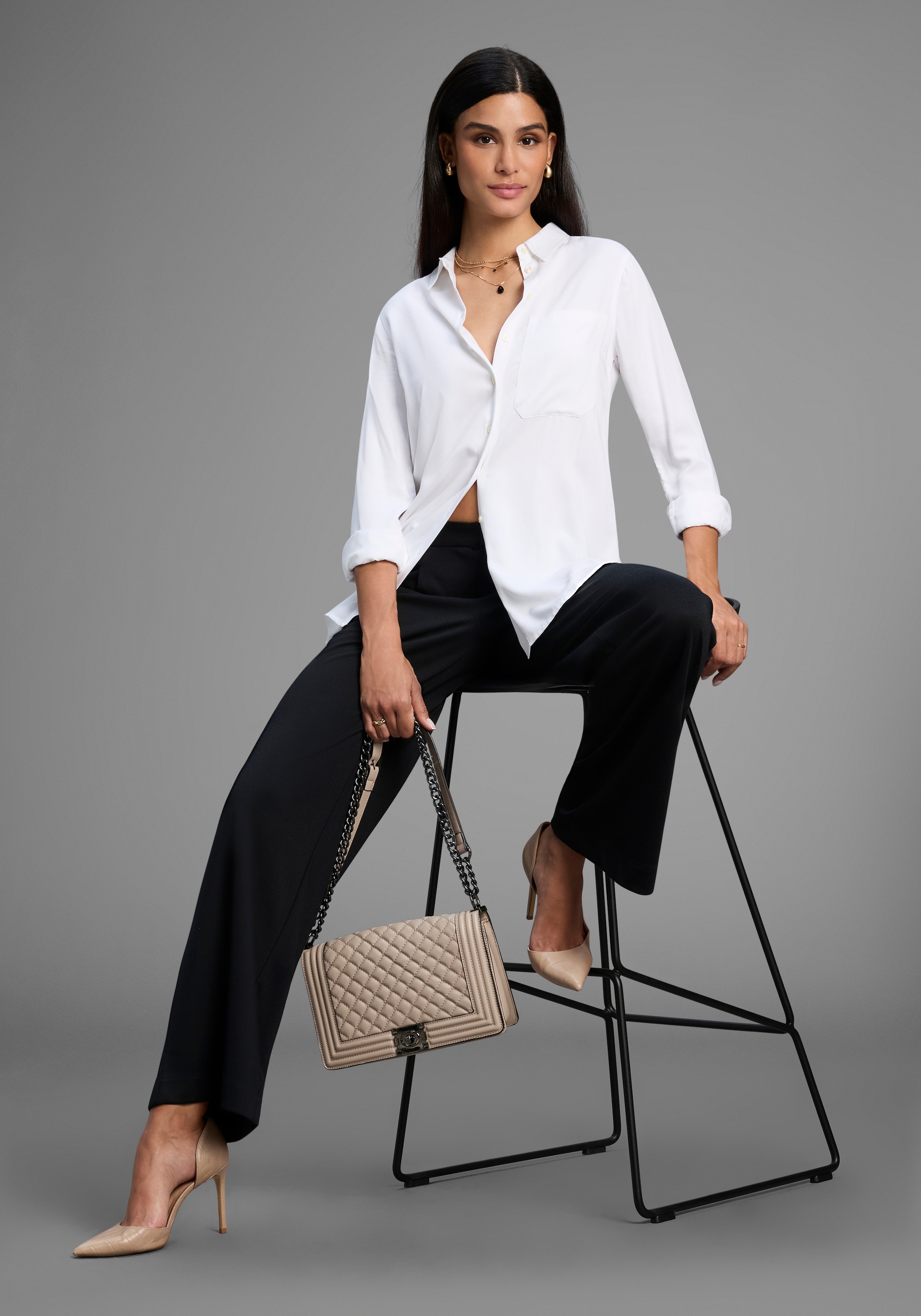 Laura Scott Wirkhose, aus bequemer, elastischer Ware