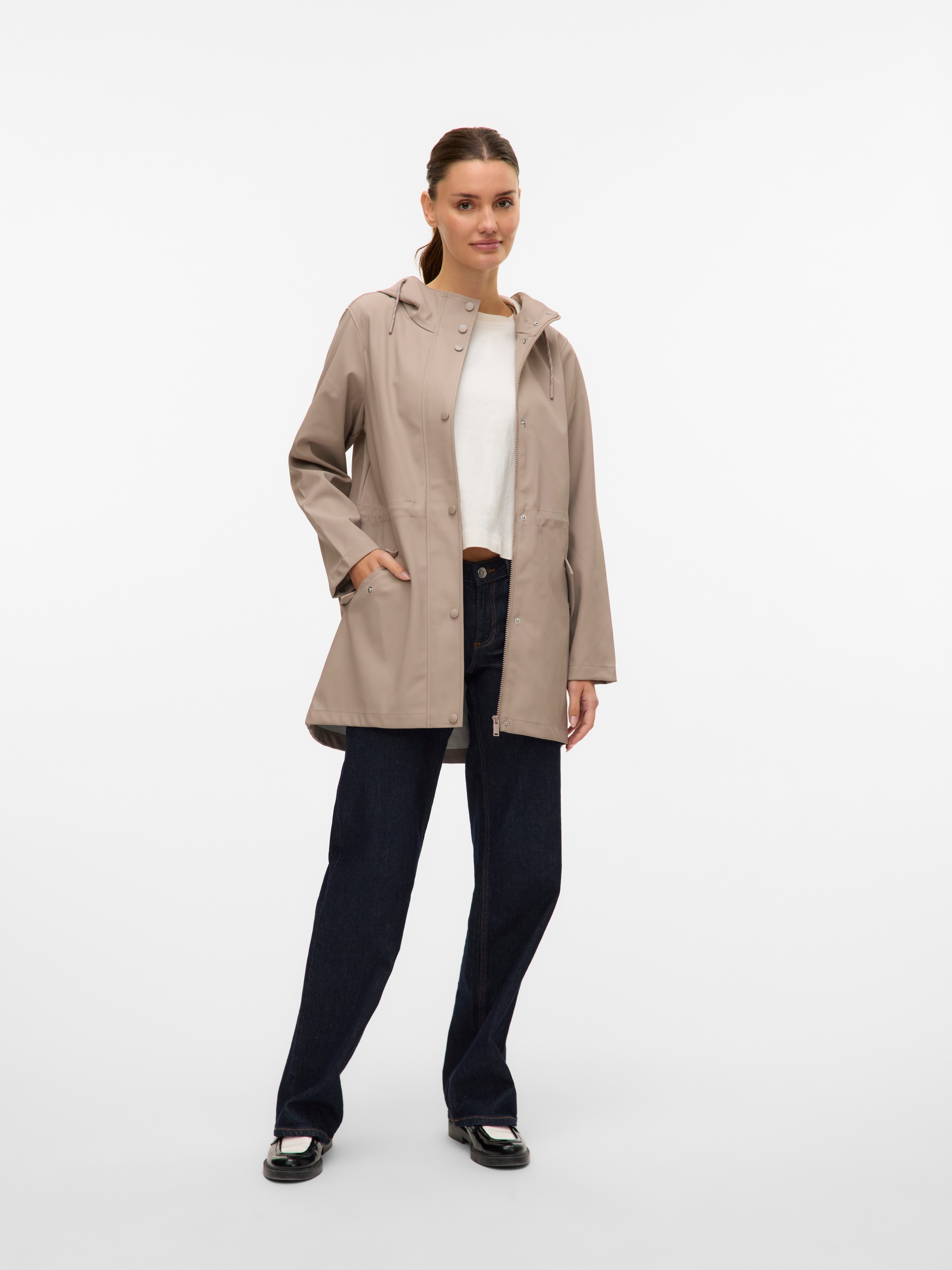 Vero Moda Regenjacke »VMMALOU COATED JACKET«, mit Kapuze