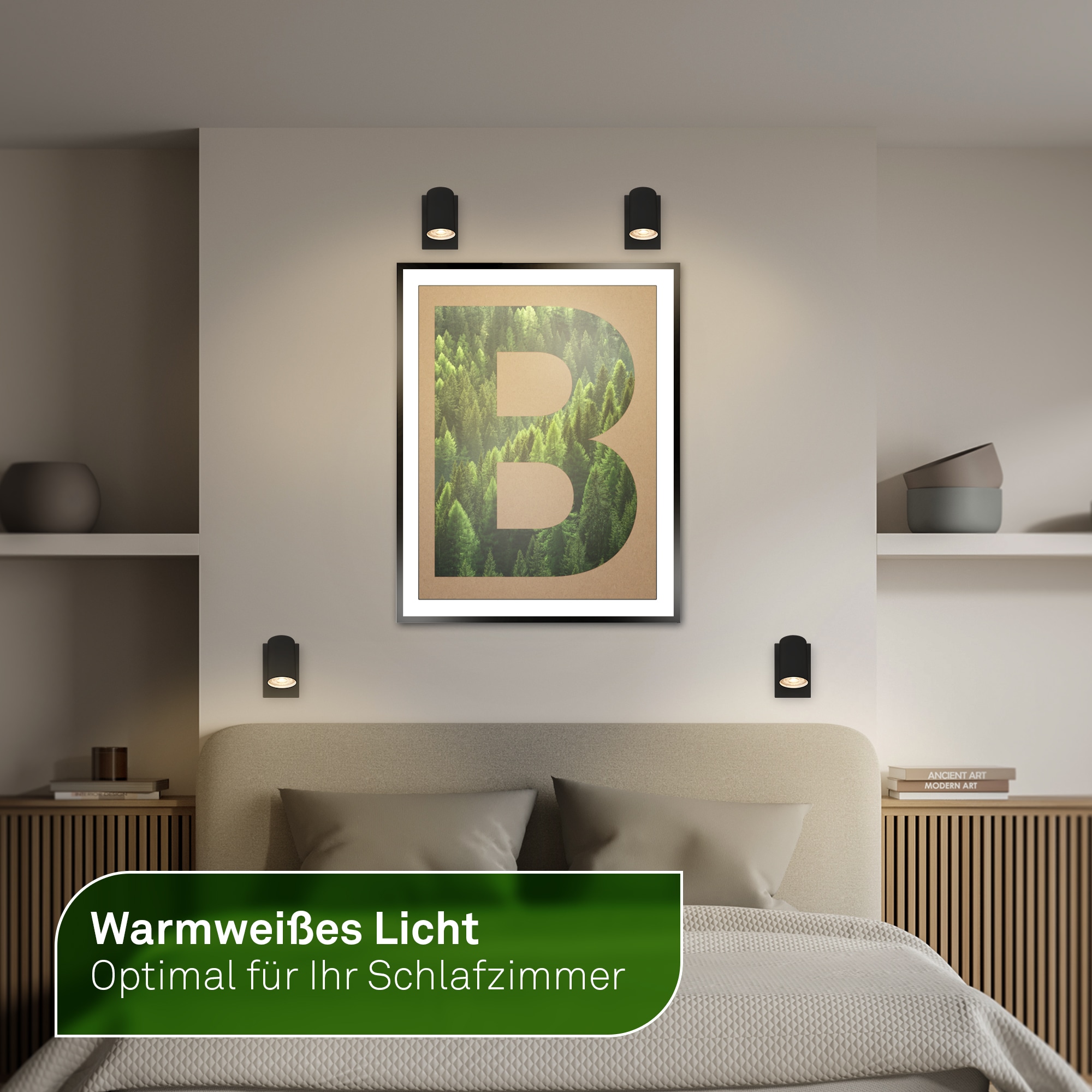Briloner Leuchten LED-Leuchtmittel »BULB A« GU10 4 Stk. Warmweiß GU10, 3.000K, Wohnzimmer, Schlafzimmer