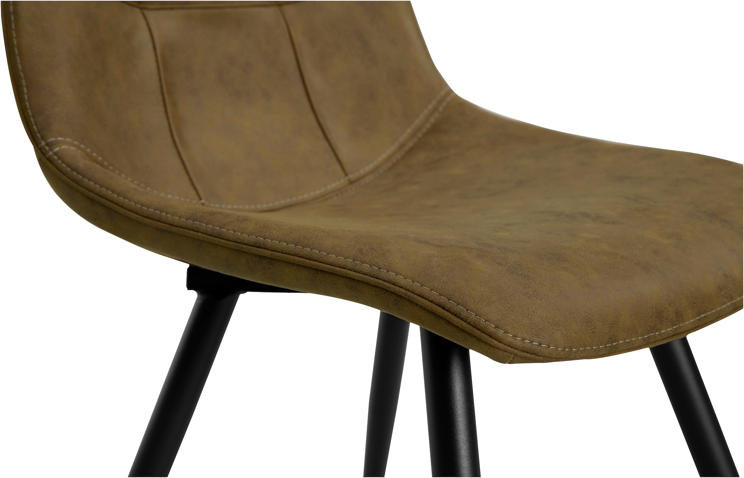 OMG Design Esszimmerstuhl »Peak« (Set) 1 Stk.moderne Sitzschale in Microfaser Lederoptik