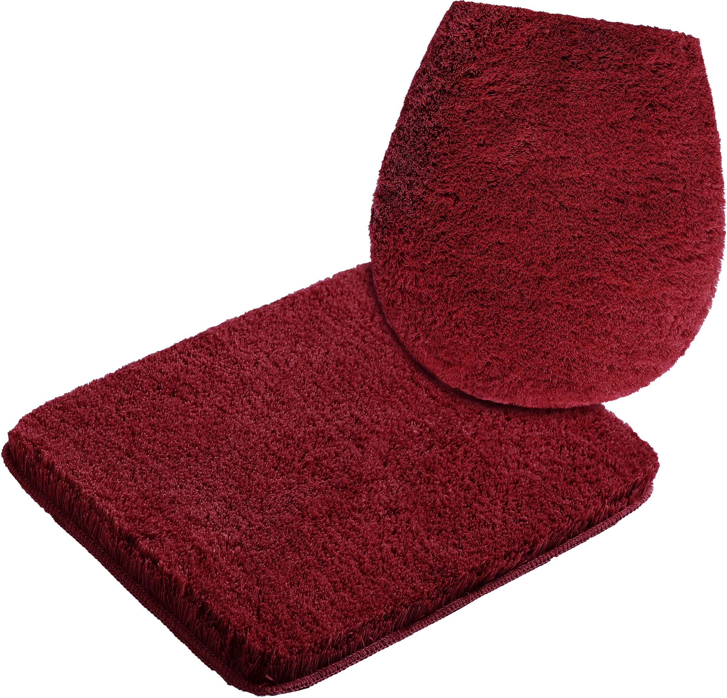 my home Badematte »Merida, Badvorleger, Badezimmer Teppich«, rutschhemmend beschichtet, fußbodenheizungsgeeignet-schnell trocknend-strapazierfähig, Badteppich, Uni Farben, rechteckig, rund & als 2-tlg. Set erhältlich