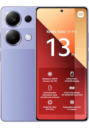 Smartphone »Redmi Note 13 Pro 256Gb«, Lavender Purple, 16,94 cm/6,67 Zoll, 256 GB...