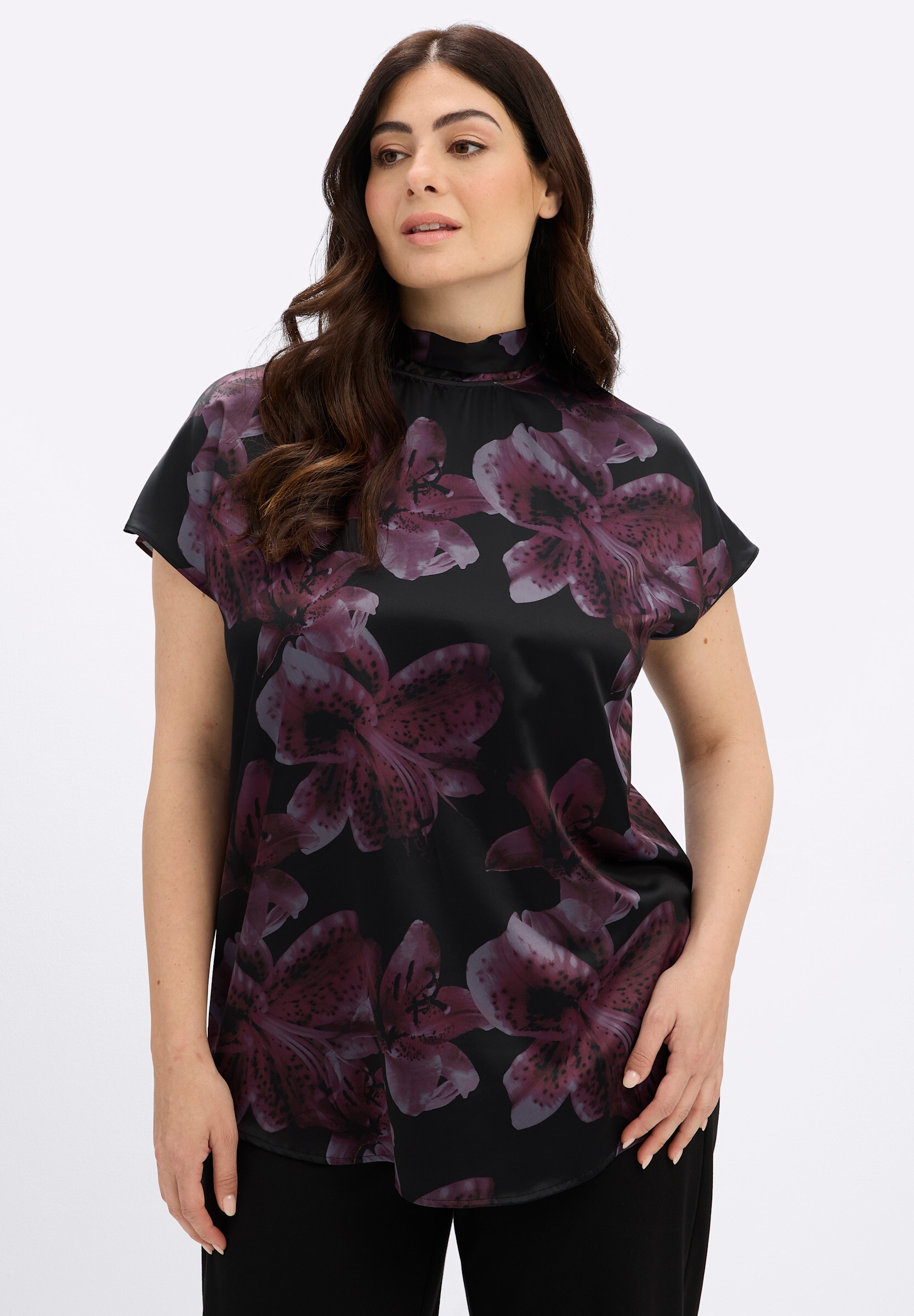 Sheego Longbluse »Tunika Tunika mit Schluppe hinten«