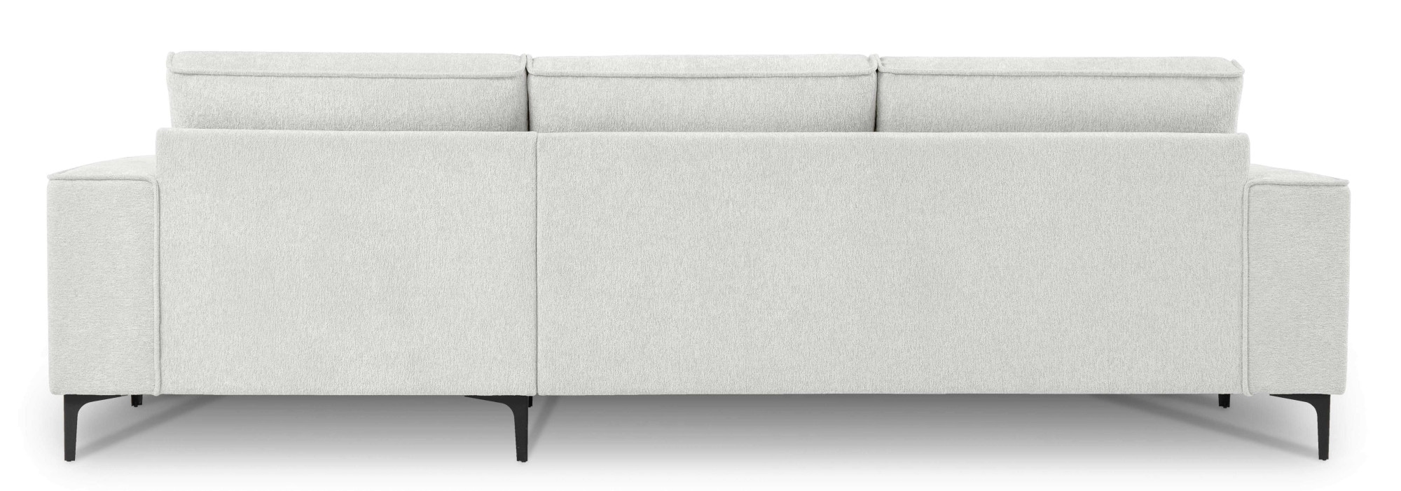 OTTO home Ecksofa »OLAND Struktur L-Form, B: 280 cm, Skandi-Design« L-Form, 280 cm, Wellenunterfederung, Skandi-Design, Metallfüße