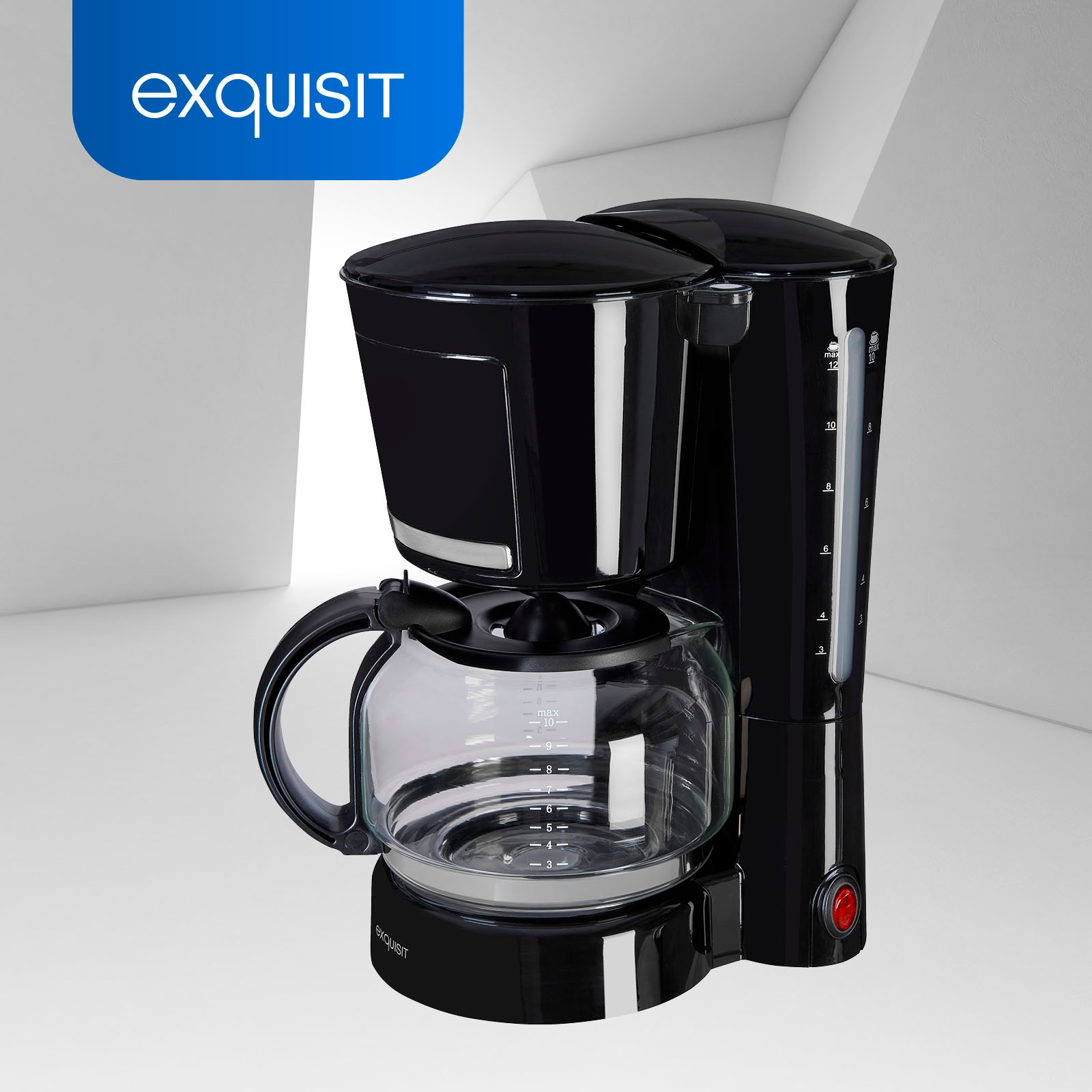 exquisit Filterkaffeemaschine »KA 3102 swi«, mit Jahren Kaffeekanne, Papierfilter, 1,25 XXL 3 l Garantie 1x4