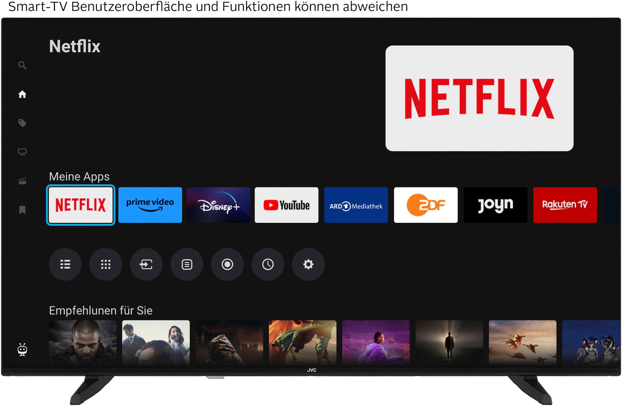 JVC LED-Fernseher »LT-50VU3455«, 4K Ultra HD, Smart-TV