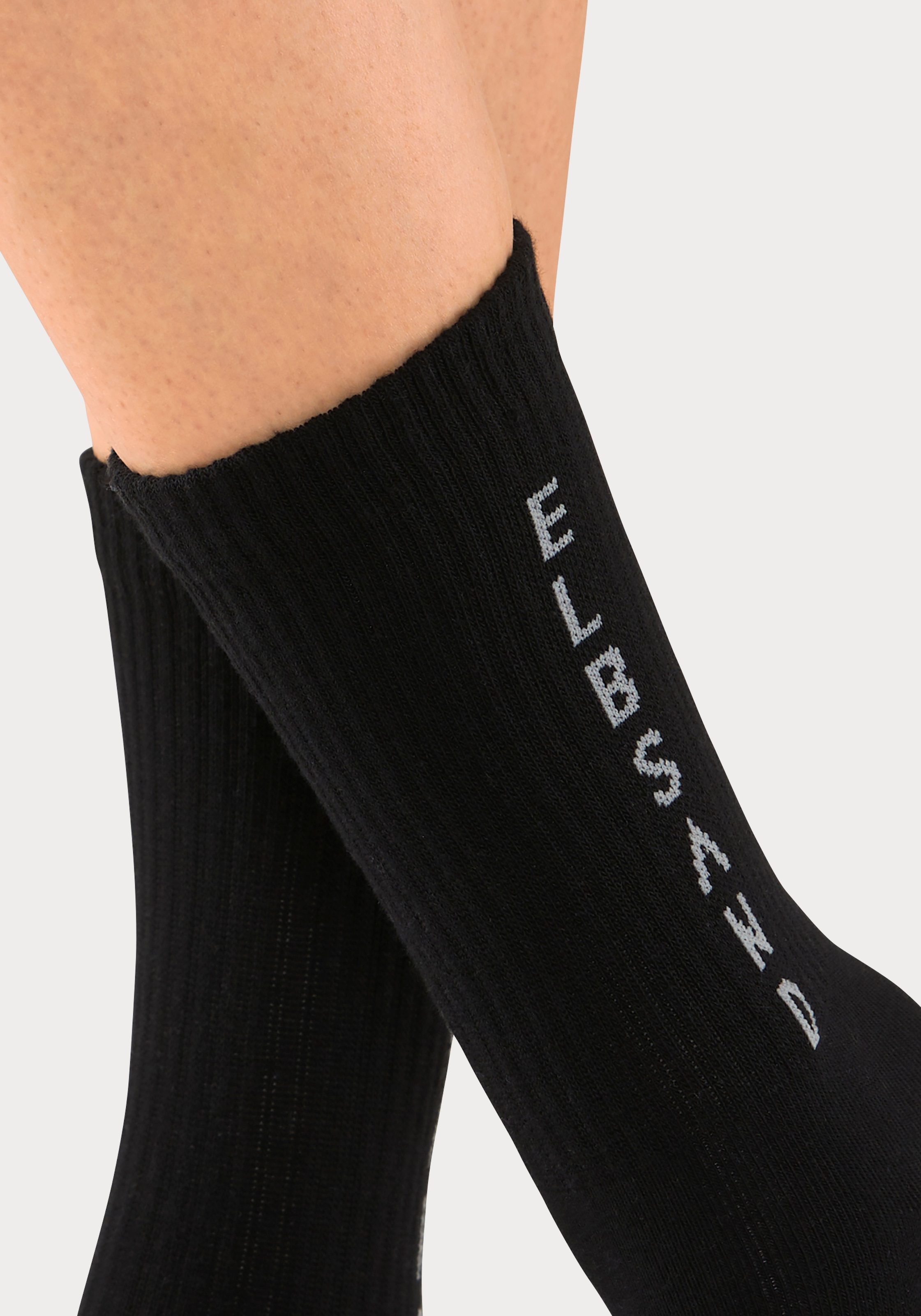 (3 mit kaufen Paar), Socken, Elbsand eingestricktem UNIVERSAL | Schriftzug