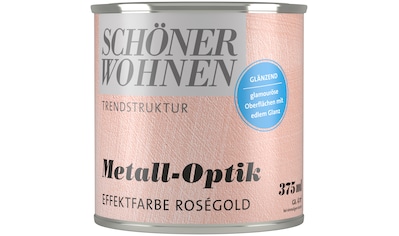 SCHÖNER WOHNEN-Kollektion Wandfarbe »Metall-Optik Effektfarbe«, 375 ml, roségold,... kaufen