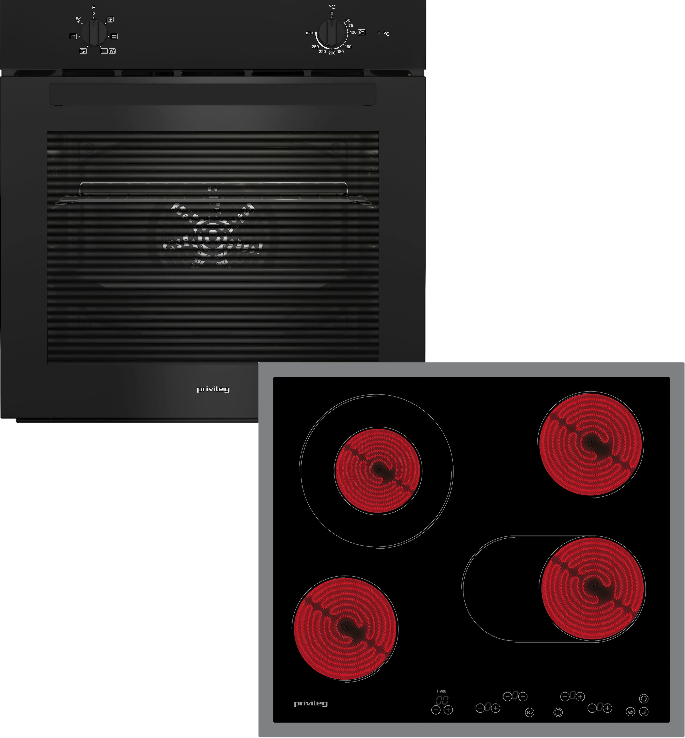 Privileg Backofen-Set »PBB52HROK«, Hydrolyse