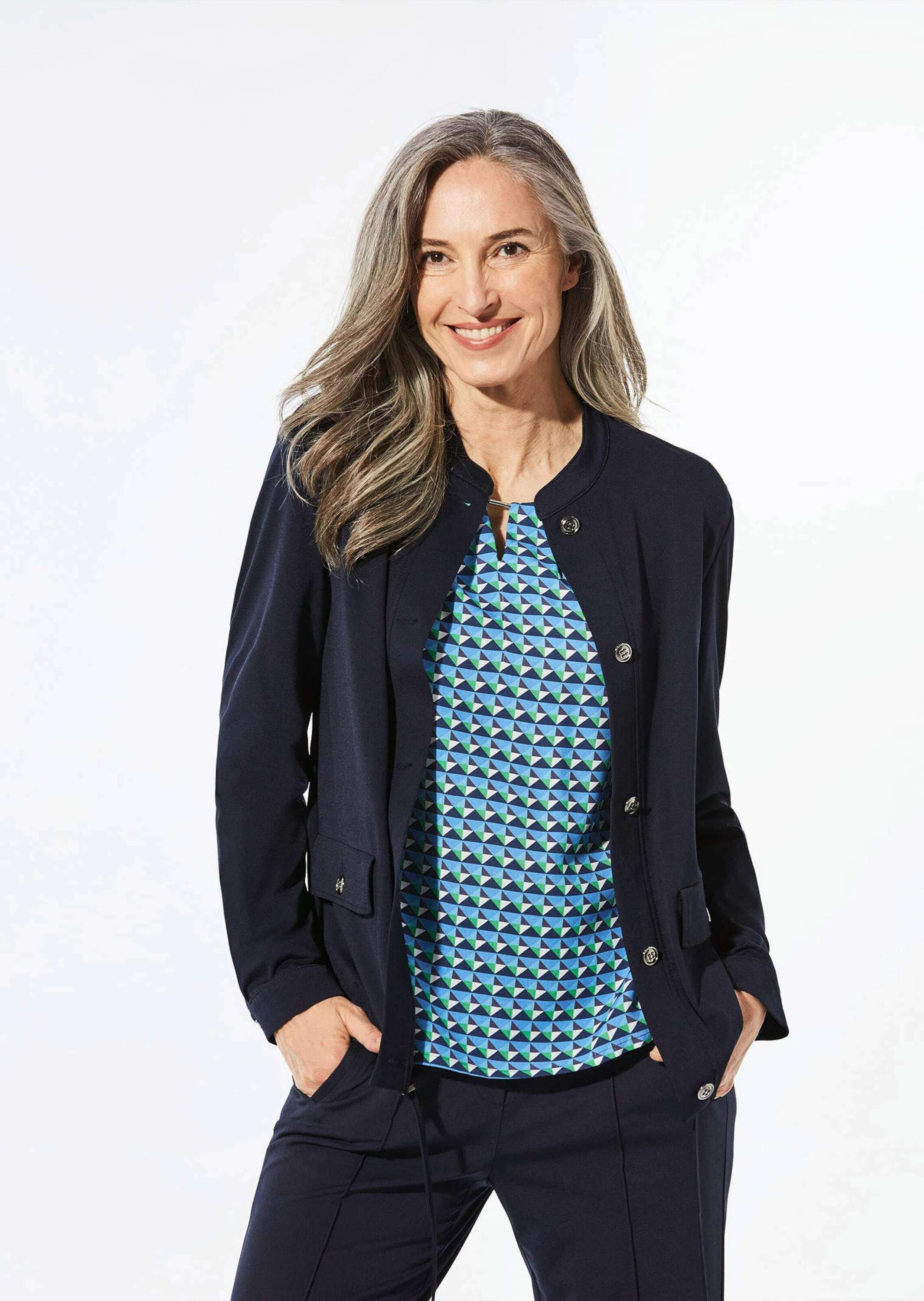 GOLDNER Kurzjacke »Blouson mit Stehkragen«