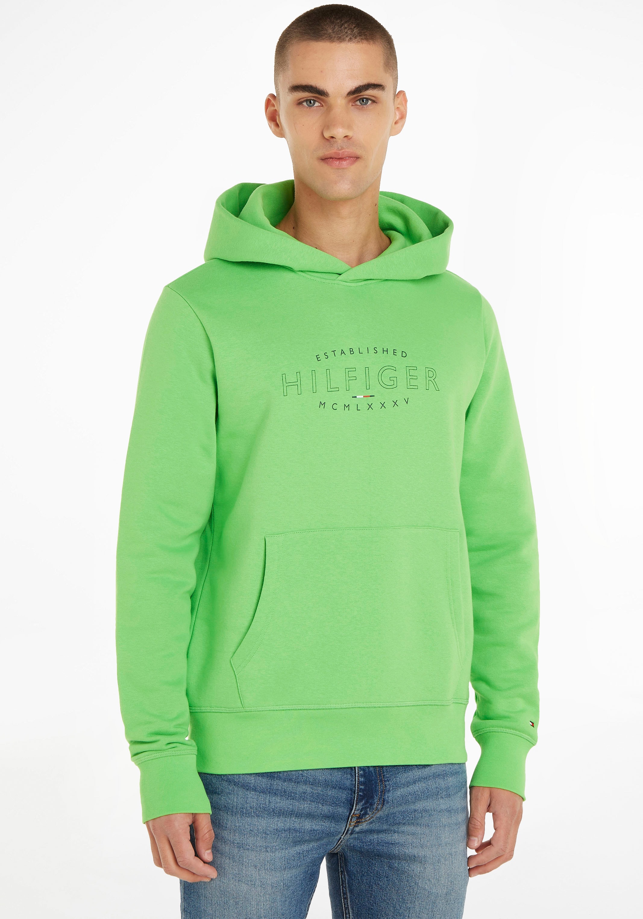 Tommy Hilfiger Kapuzensweatshirt »HILFIGER CURVE LOGO HOODY« bei ♕ | Sweatshirts