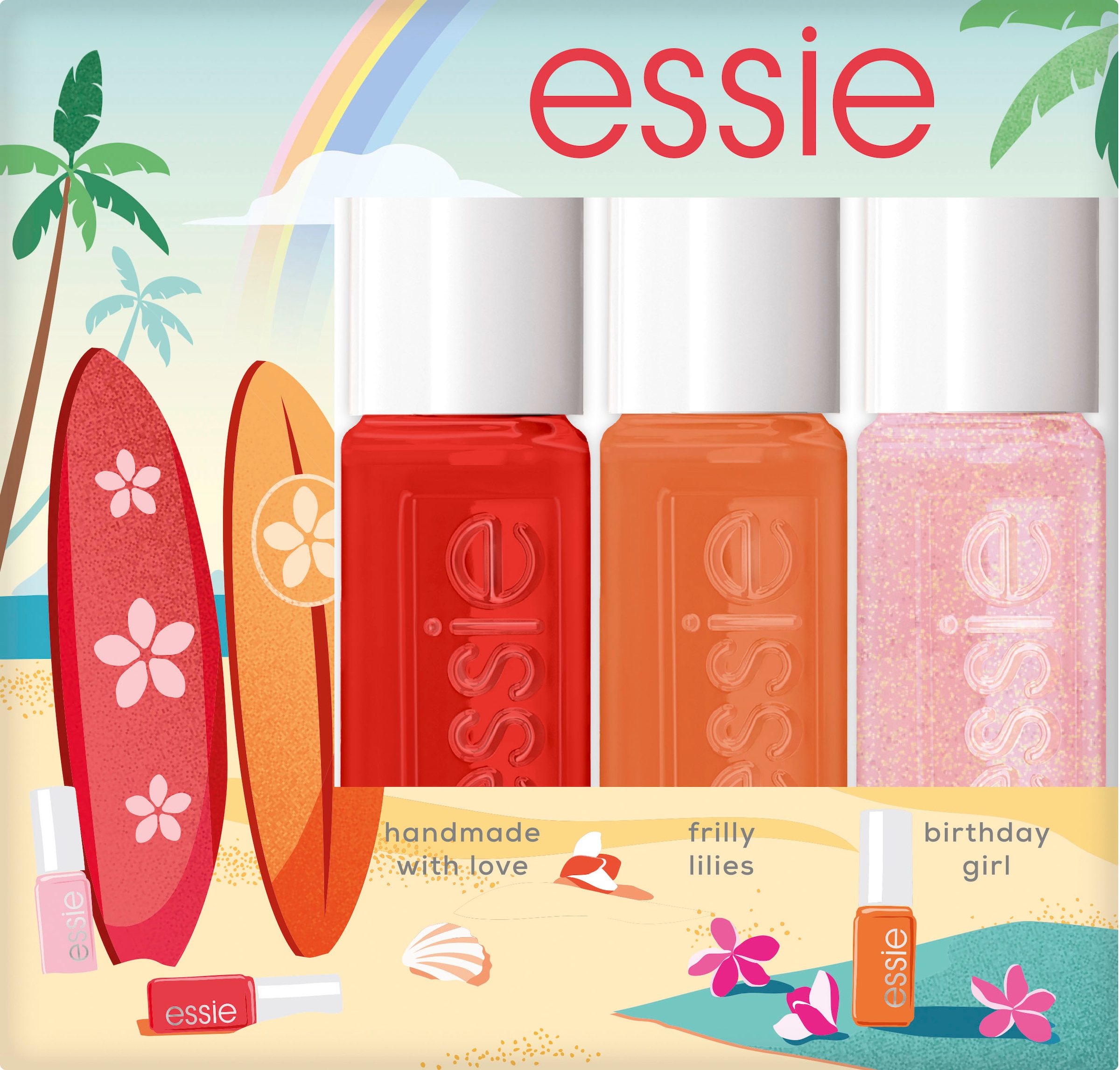 Nagellack-Set »Essie Sommer-Nagellack-Kit Mini Trio«, mit natürlichen Inhaltsstoffen