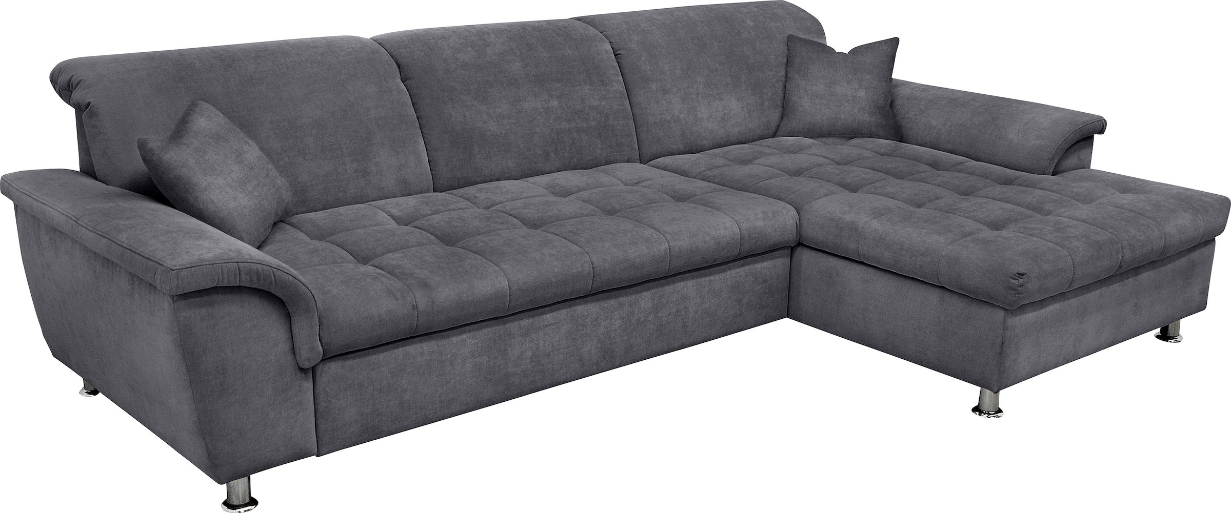 DOMO collection Ecksofa Franzi, wahlweise mit Bettfunktion, Bettkasten und Kopfteilverstellung