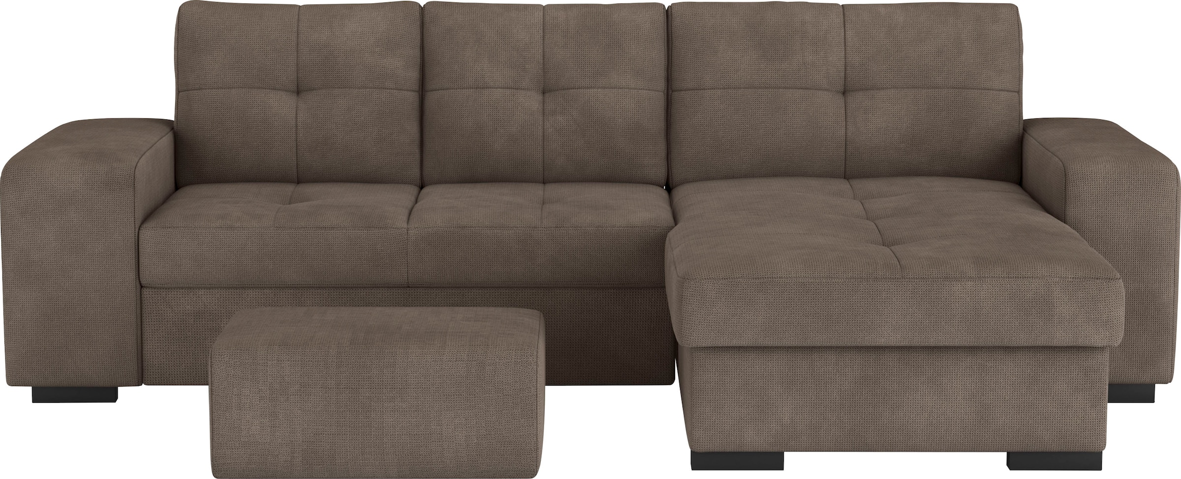 COTTA Ecksofa »Mattina L-Form«, mit Hocker, wahlweise mit Bettfunktion & Bettkasten