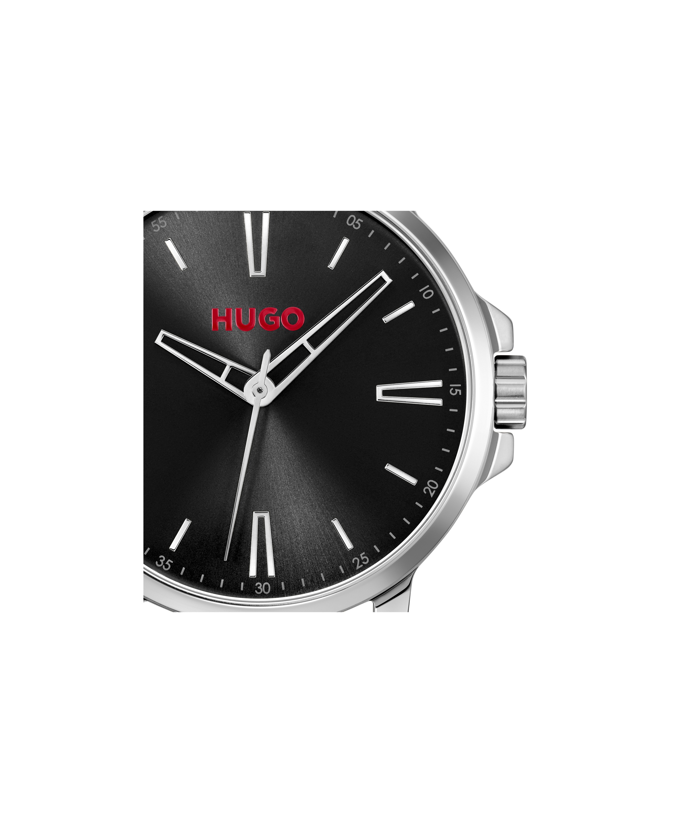 HUGO Quarzuhr »#SMOOTH« Armbanduhr, Herrenuhr, Lederarmband, analog
