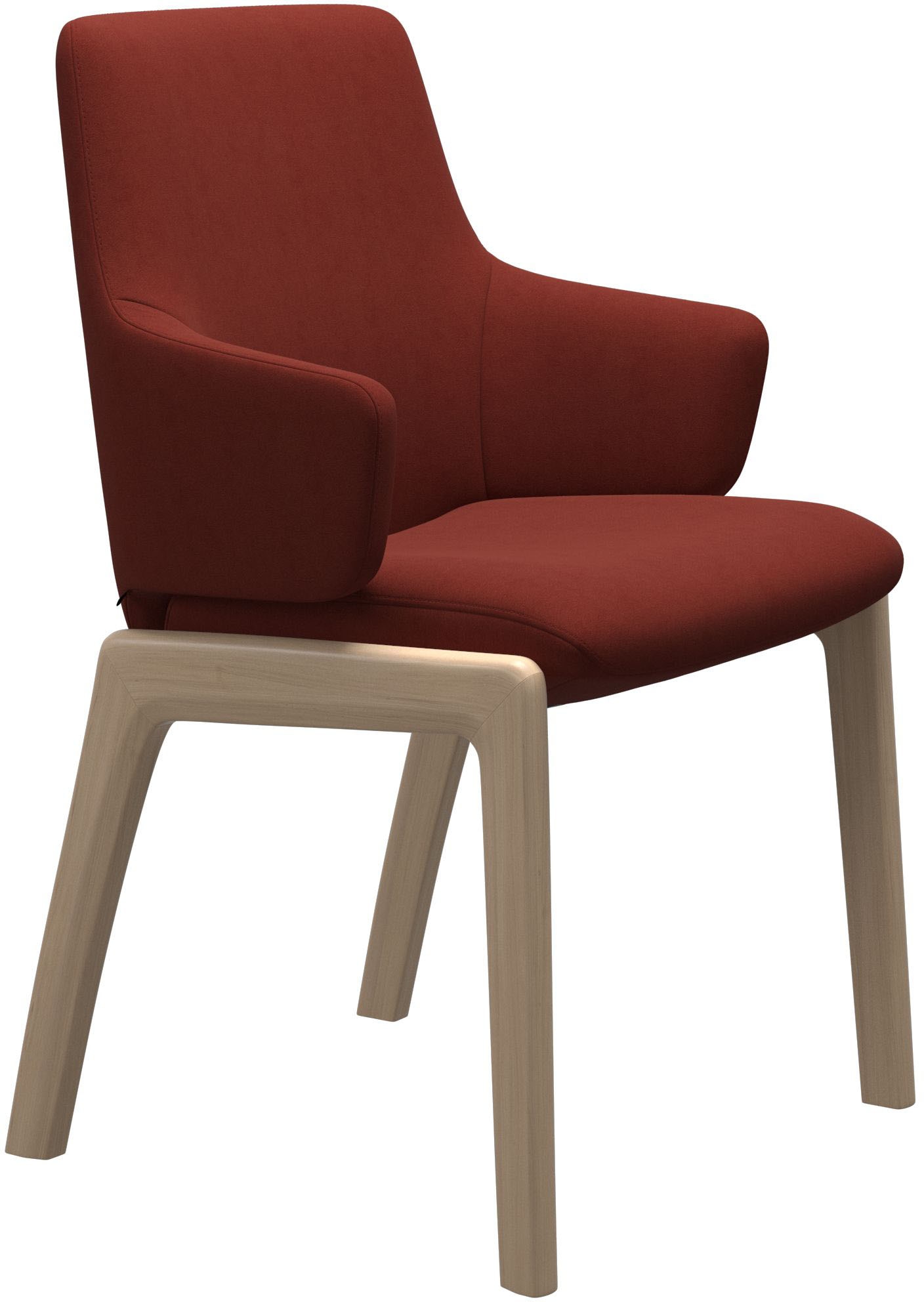 Stressless® Polsterstuhl »Laurel«, Microfaser DINAMICA, Low Back mit Armlehne, Größe L, mit abgerundeten Beinen in Schwarz