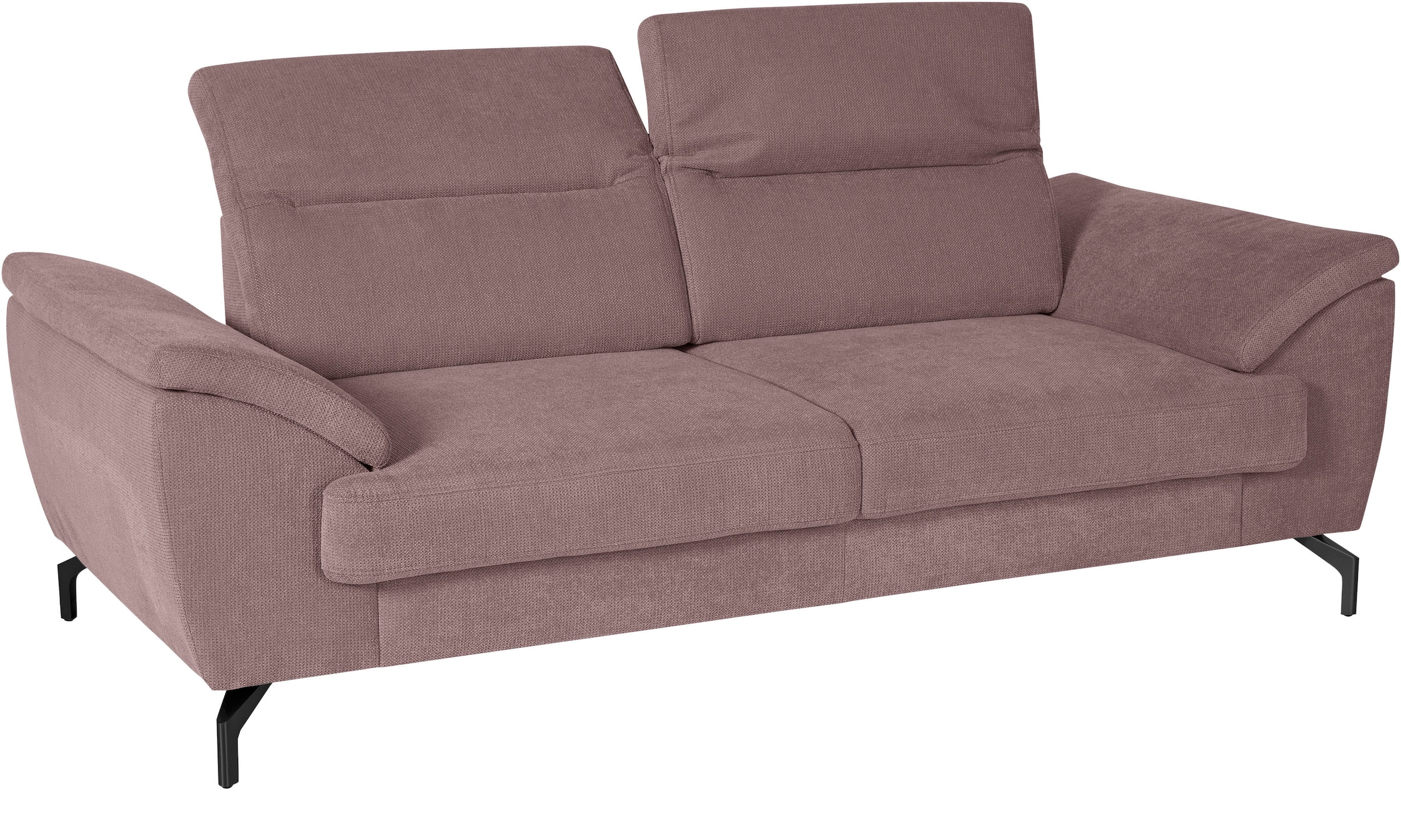 sit&more 2,5-Sitzer »Percy«, 15 cm Fußhöhe, Sitztiefenverstellung, wahlweise Kopfteilverstellung