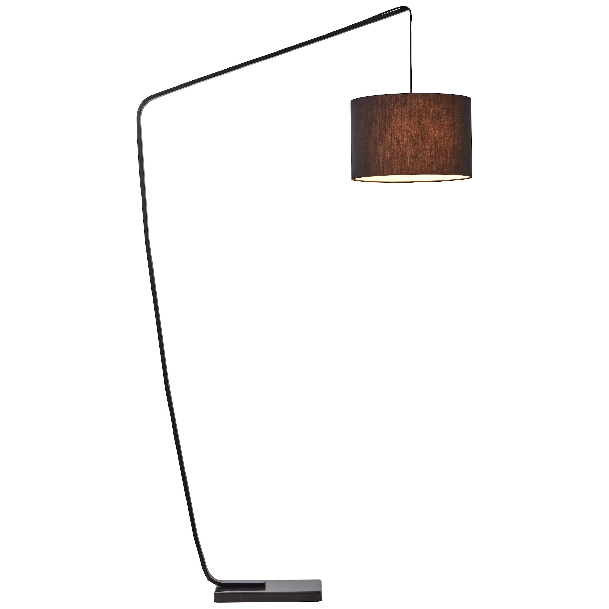 Brilliant Bogenlampe »Daria«, 1 flammig, Leuchtmittel E27 | ohne Leuchtmittel, Bogenstandleuchte 2,1m schwarz