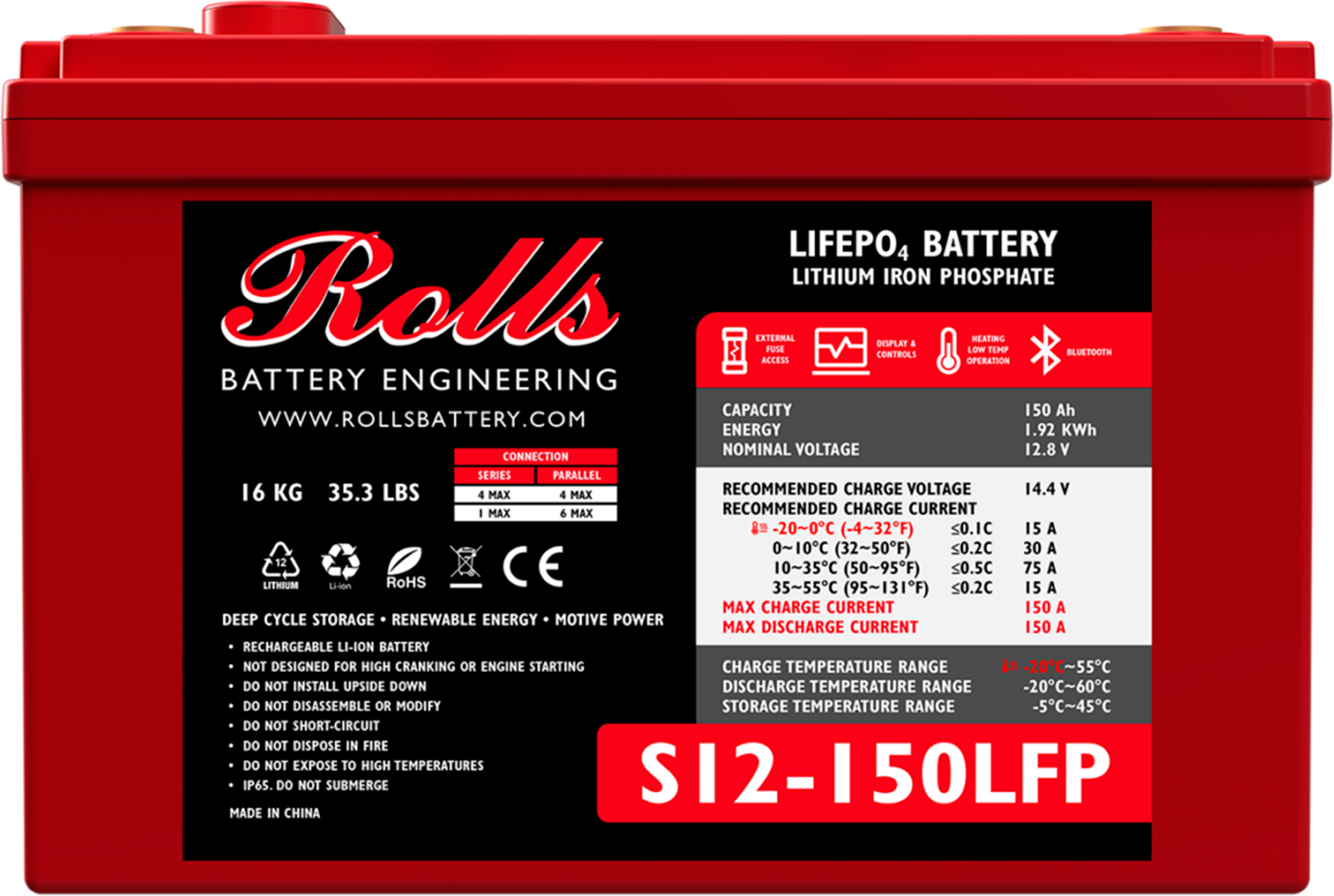 Stromspeicher »Batterie Lithium Rolls S12-150LFP«