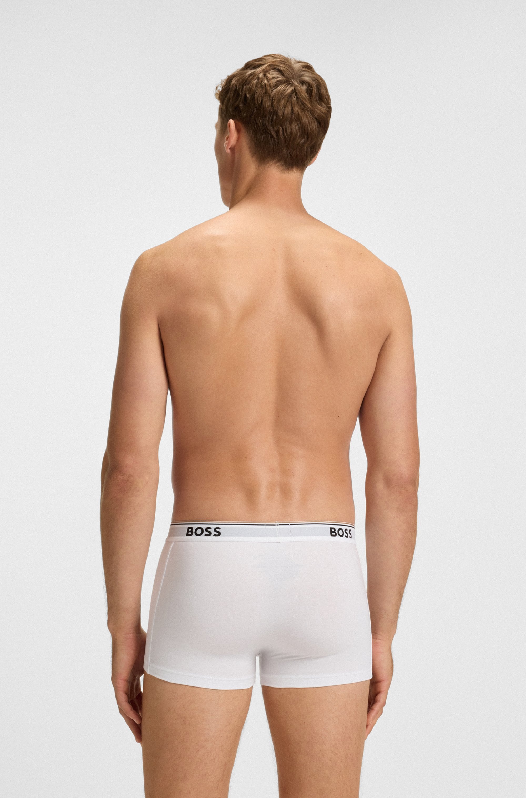 BOSS Boxer »TRUNK 3 PACK«, (3 St.), BOSS Schriftzug auf dem Bund