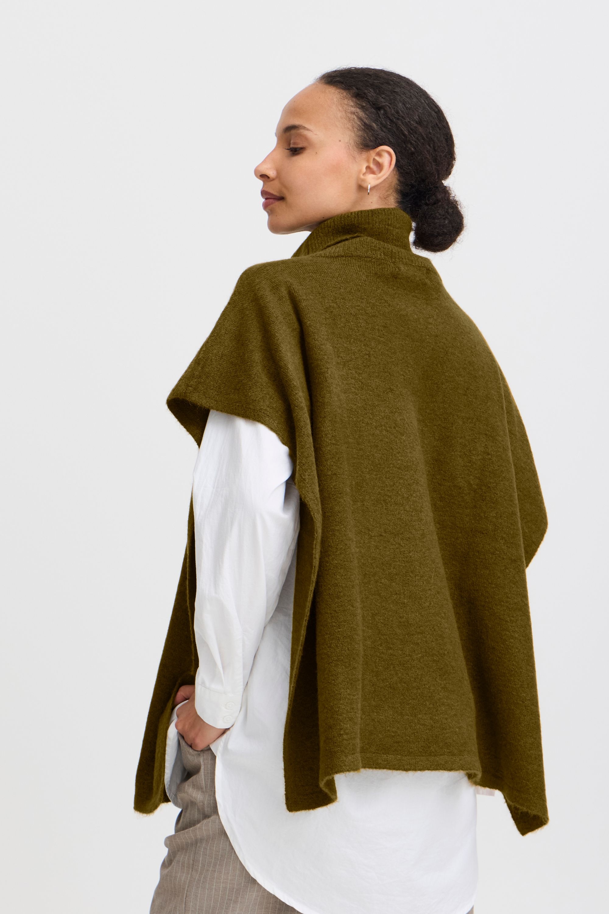 b.young Strickpullover »Strickpullover BYVIKSI PONCHO 1 -«