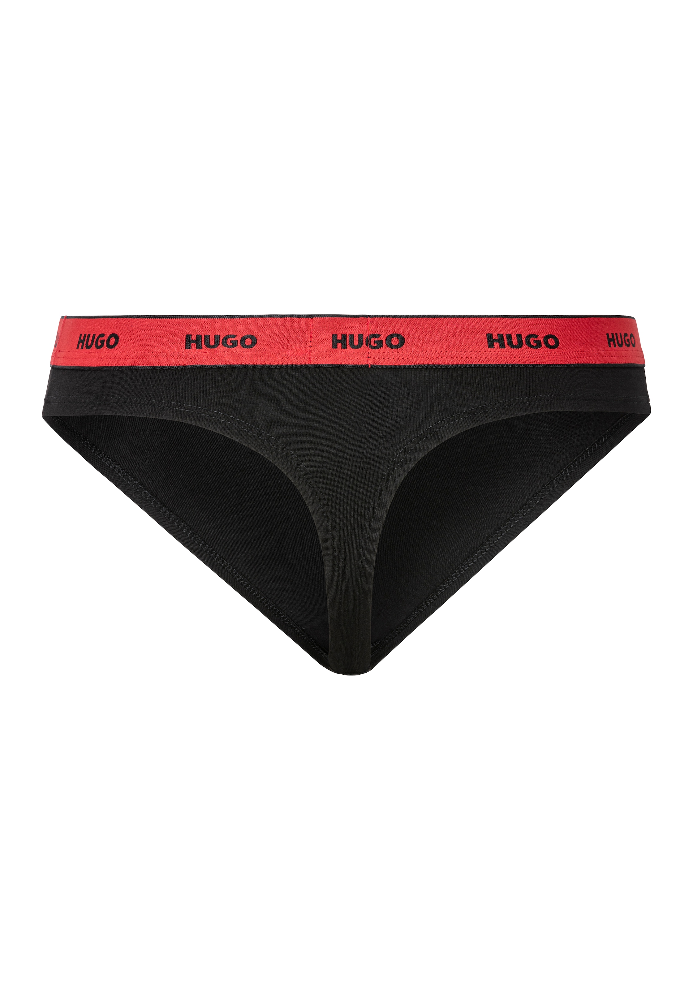 HUGO Underwear String »THONG STRIPE PYP 10«, mit BOSS Schriftzug auf dem Bund