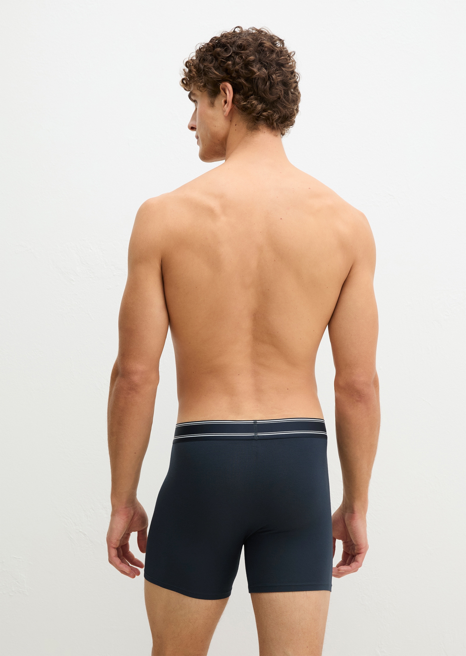 Marc O'Polo Retro Pants »Modal« 3er Pack,  mit etwas längerem Bein, Logobund, ohne Eingriff