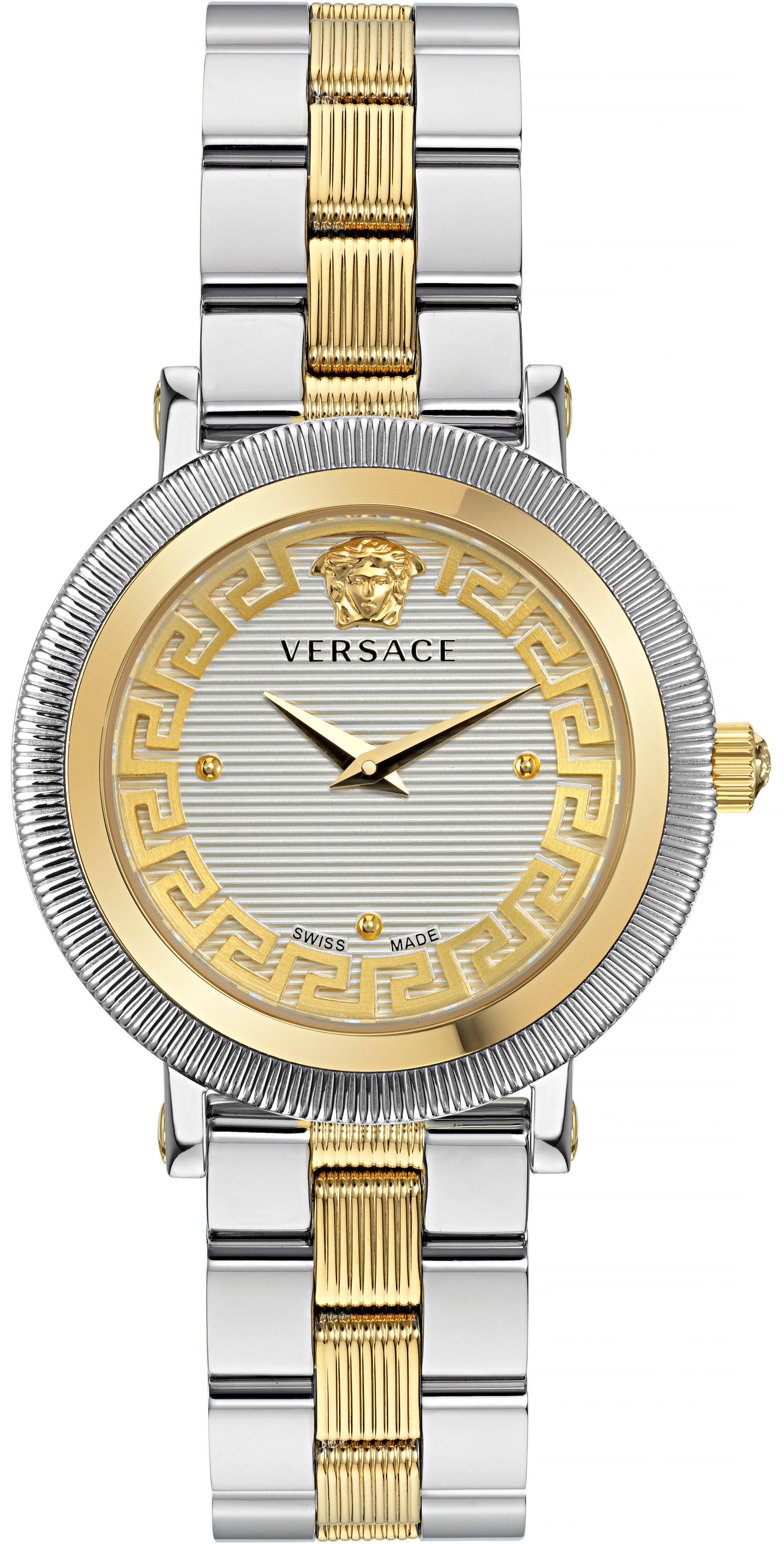 Versace Quarzuhr »GRECA FLOURISH, VE7F00423«, Armbanduhr, Damenuhr, Saphirglas, Swiss Made