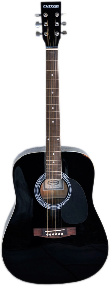 Clifton Westerngitarre »Dreadnought Gitarre«, Komplettset; mit Stimmgerät,Tasche, Heft und CD