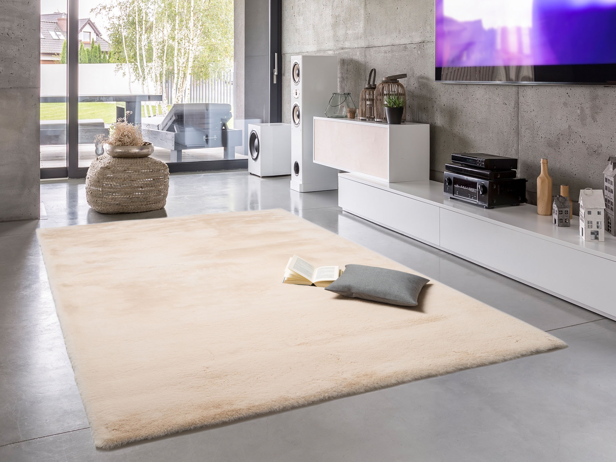 OCI DIE TEPPICHMARKE Hochflor-Teppich »BUFFY SOFT« rechteckig 25 mm Höhe Fellteppich, weich , alle Räume Hochflor, Langflor