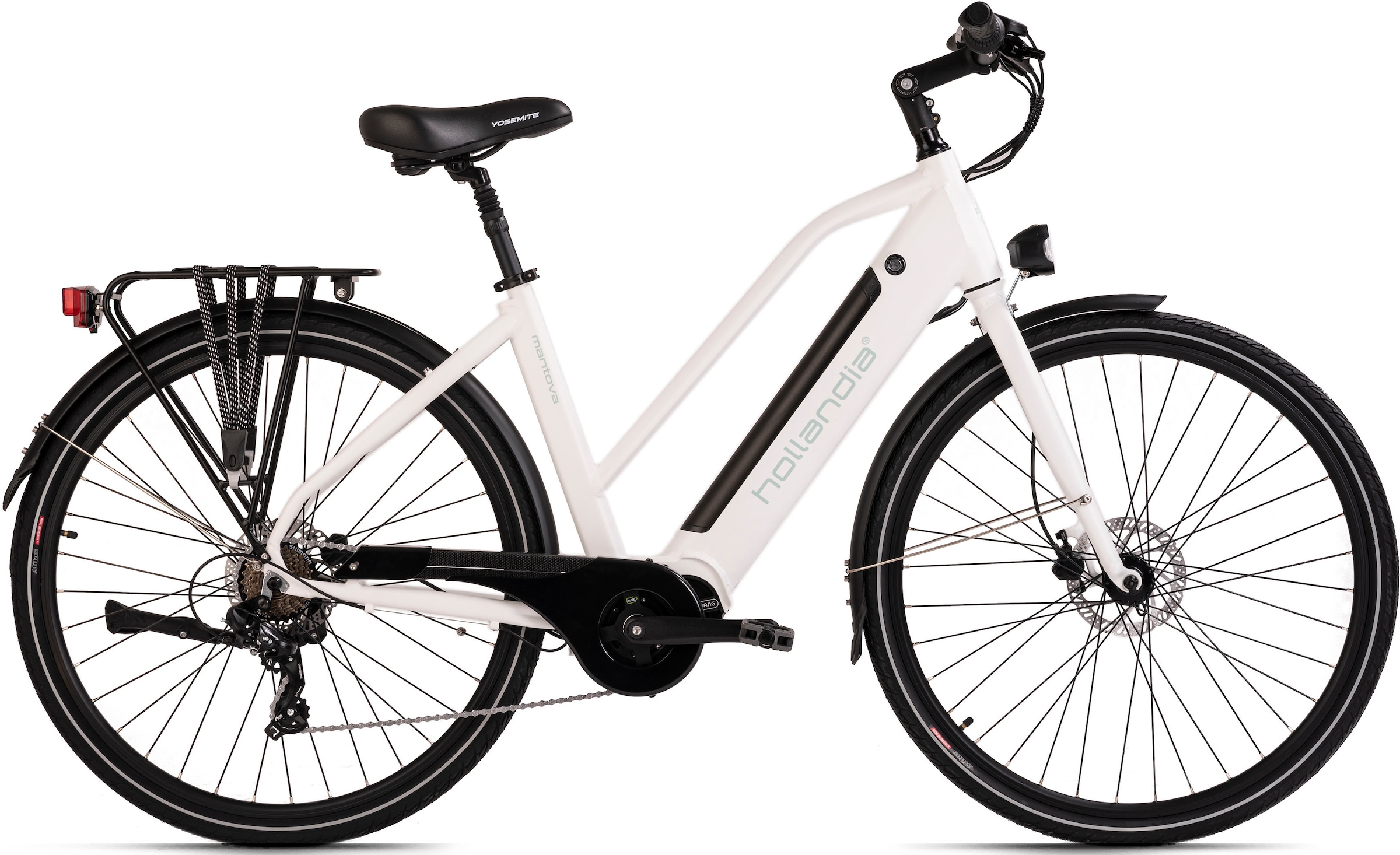 Hollandia E-Bike »Mantova«, 7 Gang, Shimano, Tourney, Mittelmotor 250 W, Pedelec, Elektrofahrrad für Damen u. Herren, Urbanbike