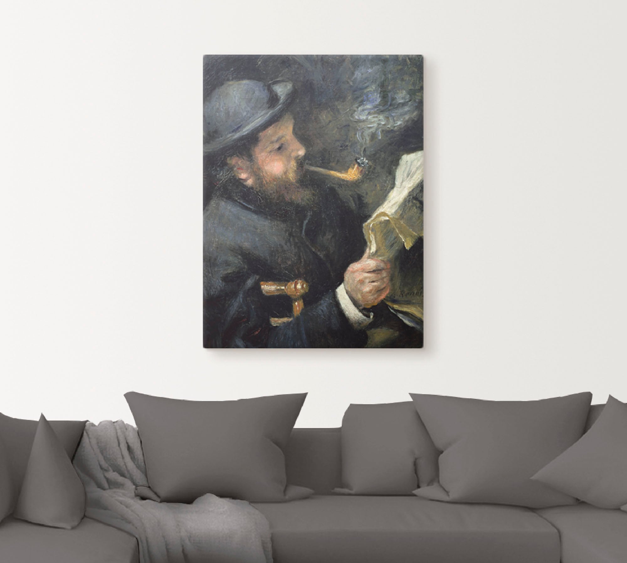 Artland Wandbild »Bildnis Claude Monet mit Pfeife«, Mann, (1 St.), als Leinwandbild, Poster in verschied. Größen