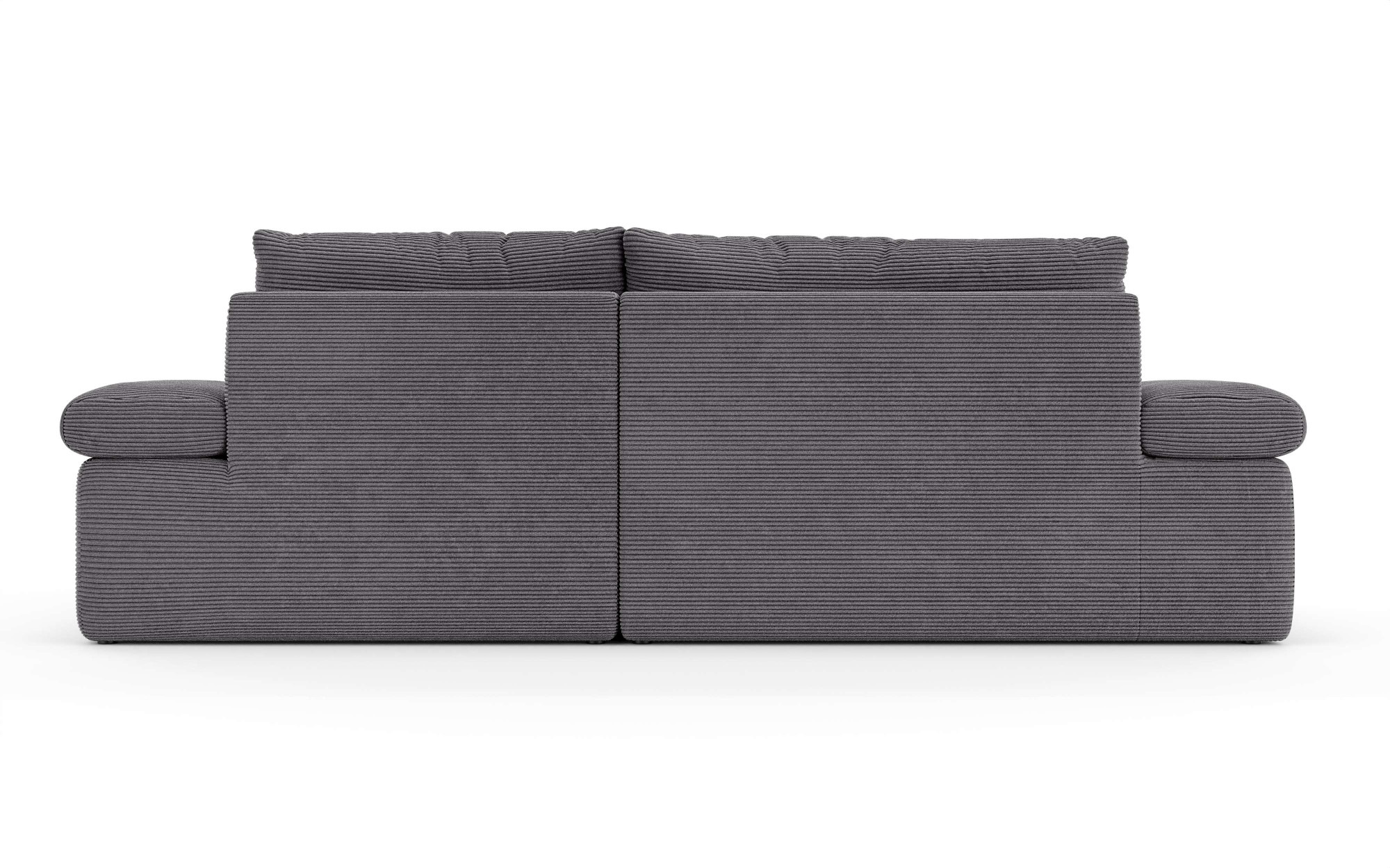 Home affaire Ecksofa »ALVERIE mit Recamiere, moderne Steppung, Maße: B/T/H 274/203/106 cm«, L-Form mit Wellenunterfederung, mit 4 Rückenkissen, pflegeleicht Stoff