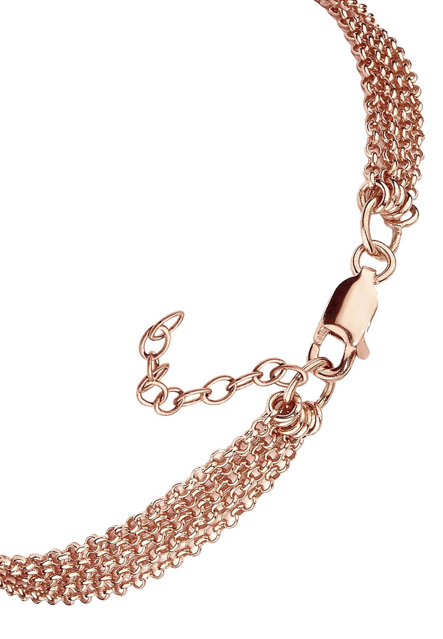Elli Armkette »Armband Breit Glieder Basic Silber 925«