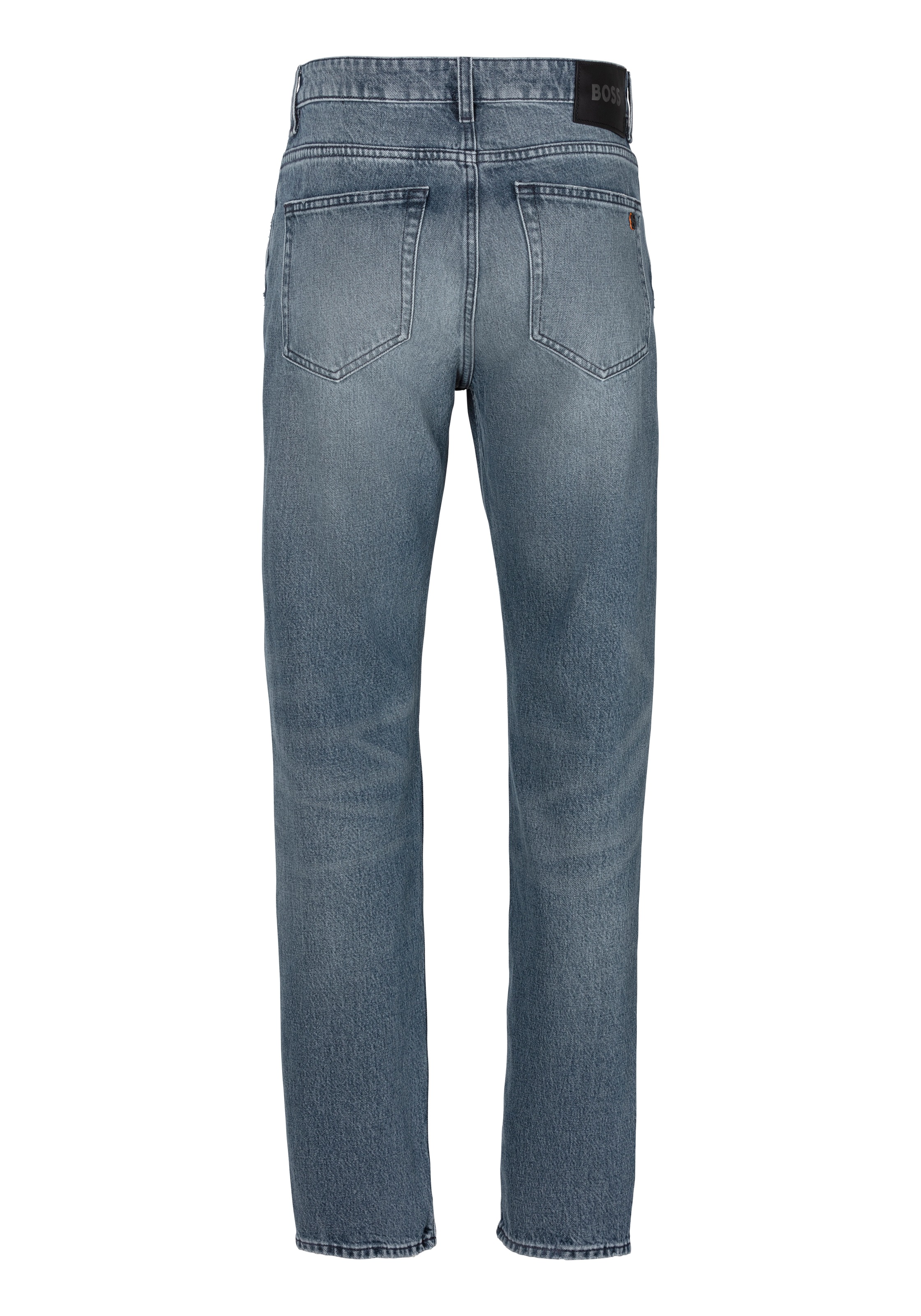 BOSS ORANGE Straight-Jeans »TROY BO BF«, mit BOSS Leder-Badge
