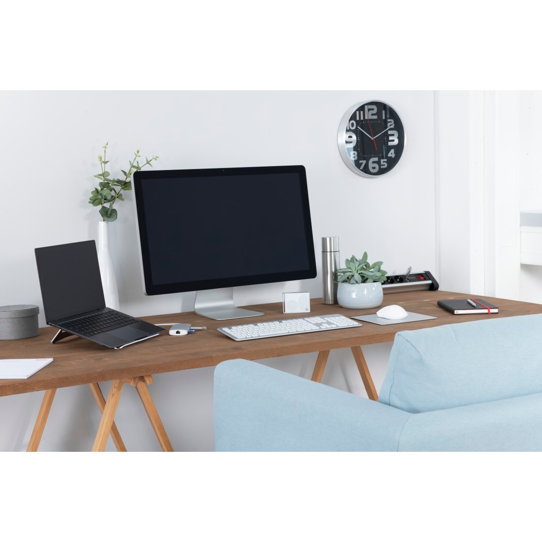 Hama Laptop-Ständer »Laptop-Stand "Aluminium", faltbar, bis 40 cm (15,6"), Silber« bis 40 cm Zoll Notebook Ständer