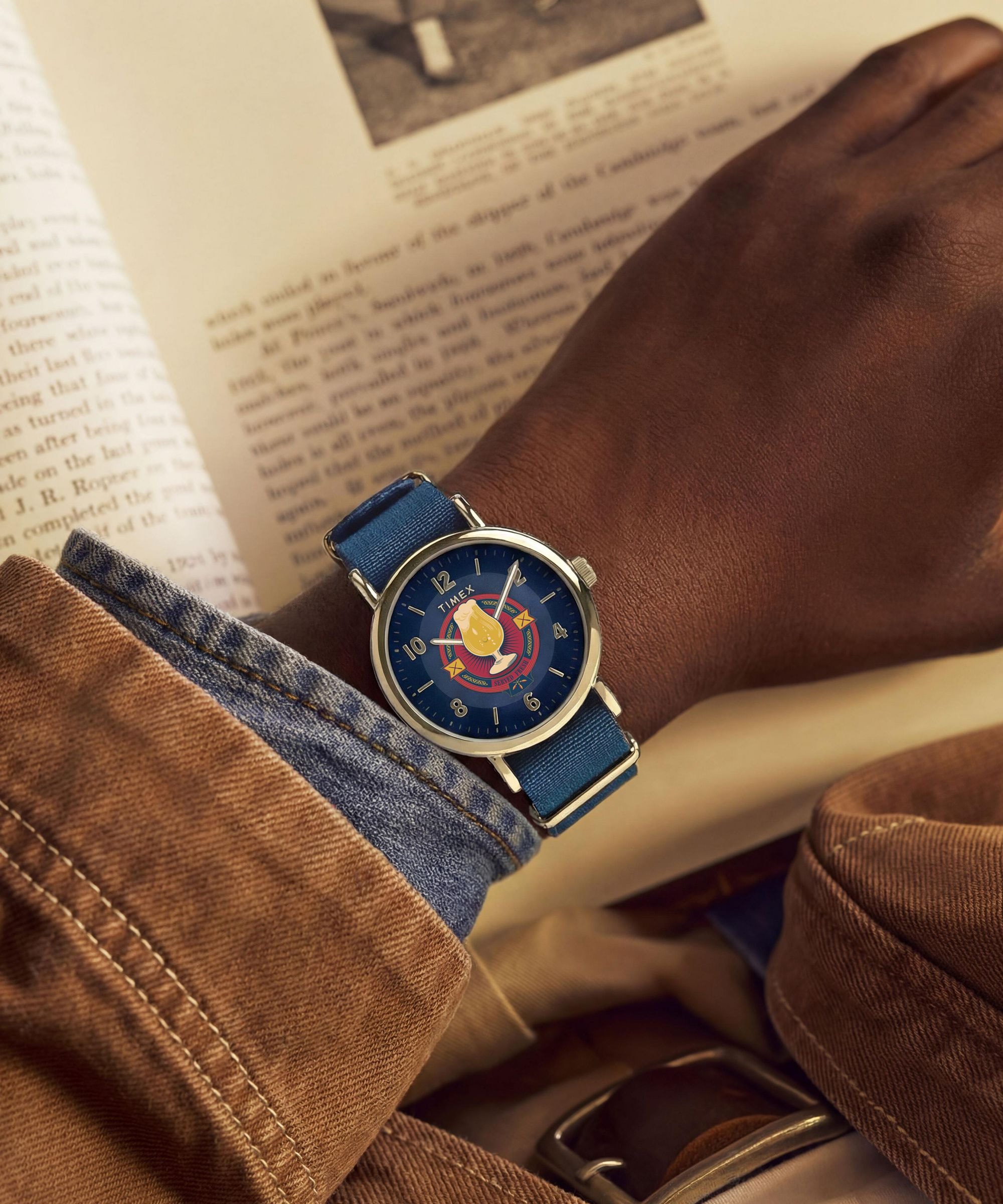 Timex Quarzuhr »Timex x Harry Potter Weekender Butterbeer« Armbanduhr, Damenuhr, Herrenuhr, analog, Beleuchtung