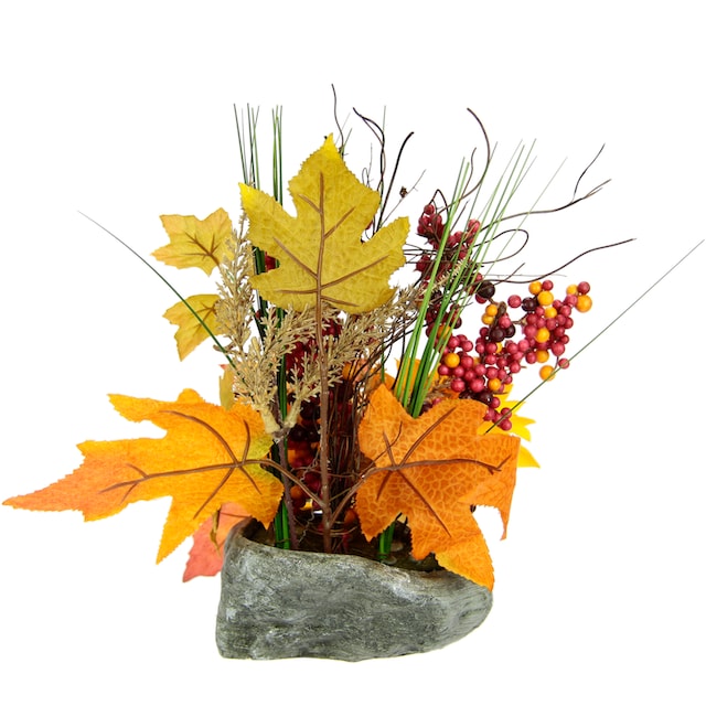 I.GE.A. Kunstblume »Gesteck aus Sonnenblumen auf Stein«, Künstliche Blumen  Herbstgesteck Deko Ornamente für Halloween auf Raten kaufen