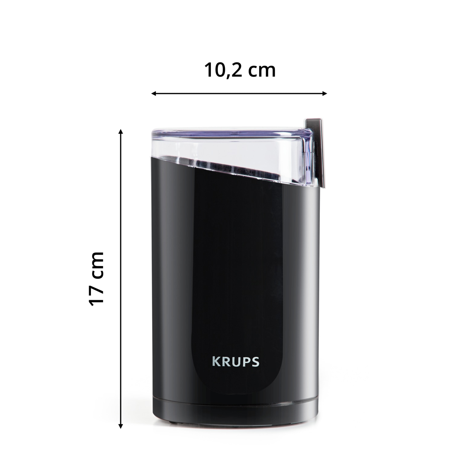 Krups Kaffeemühle »F20342« 200 W Schlagmesser 85 gBohnenbehälter fein bis grob, 12-Tassen Fassungsvermögen, robuste Edelstahlklingen