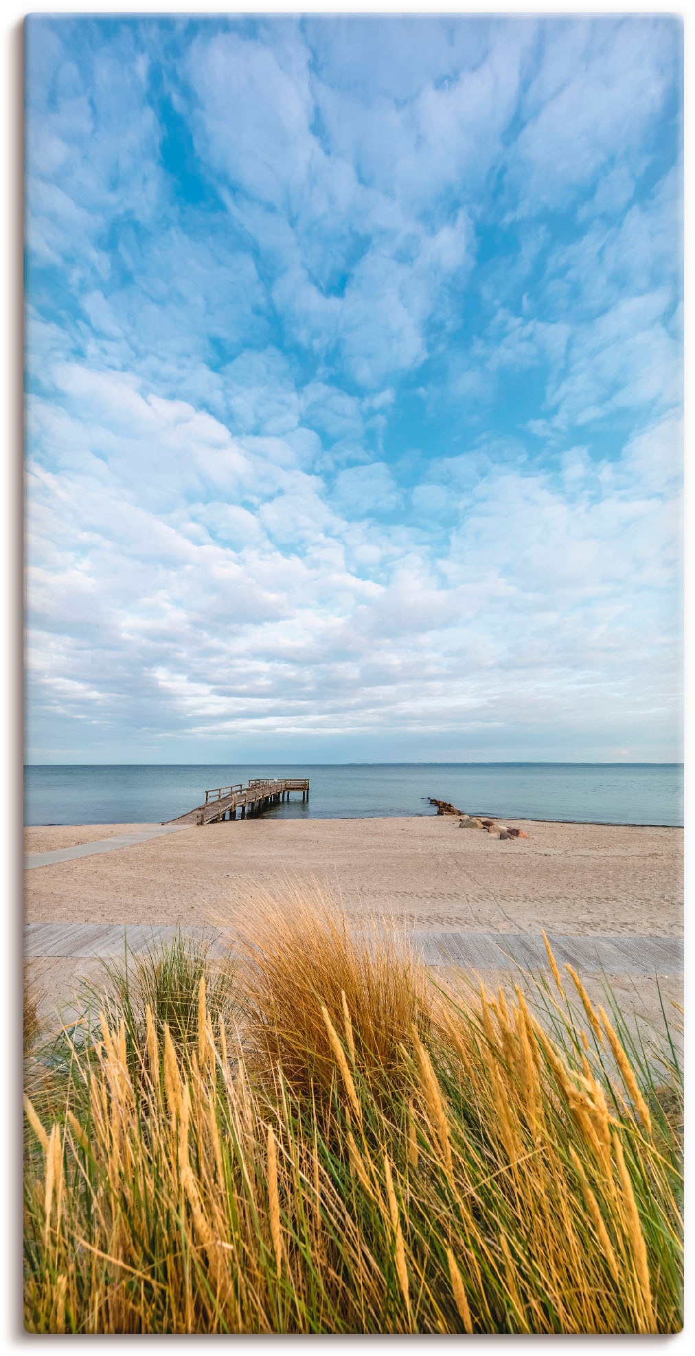 Artland Wandbild »Rettin Strandidylle an der Ostsee«, Gewässer, (1 St.), als Leinwandbild, Wandaufkleber in verschied. Größen